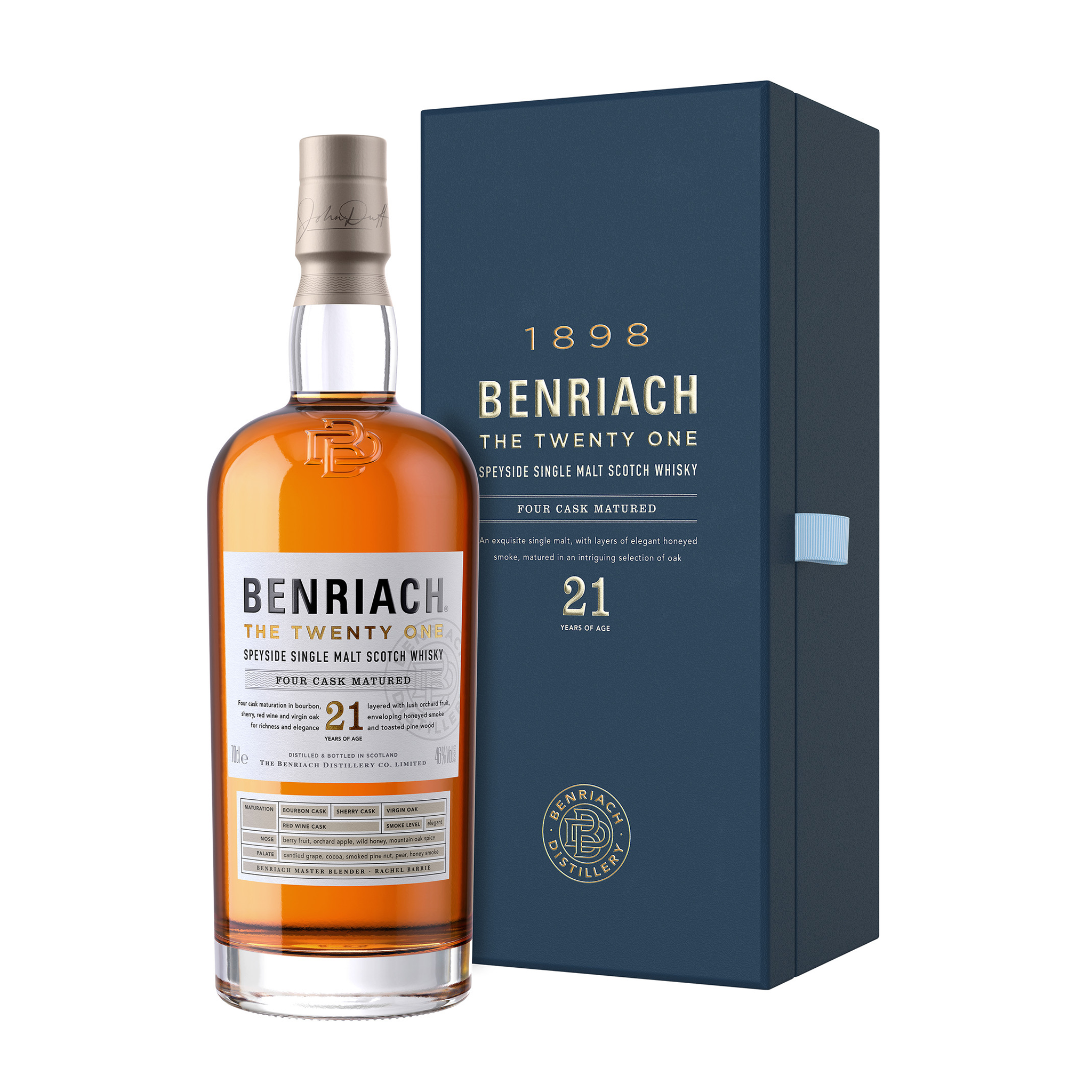 Benriach 21 Year Old Single Malt Scotch Whisky 700ml (New Release)
