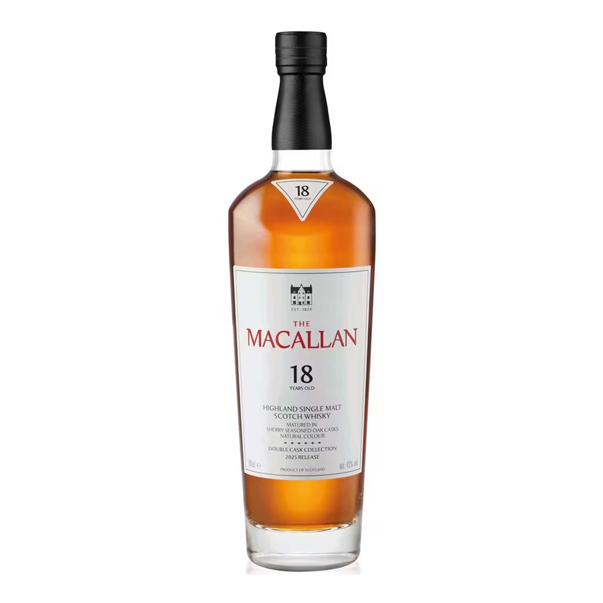 The Macallan Double Cask 18 Year Old Single Malt Scotch Whisky 700ml (2025 Release)
