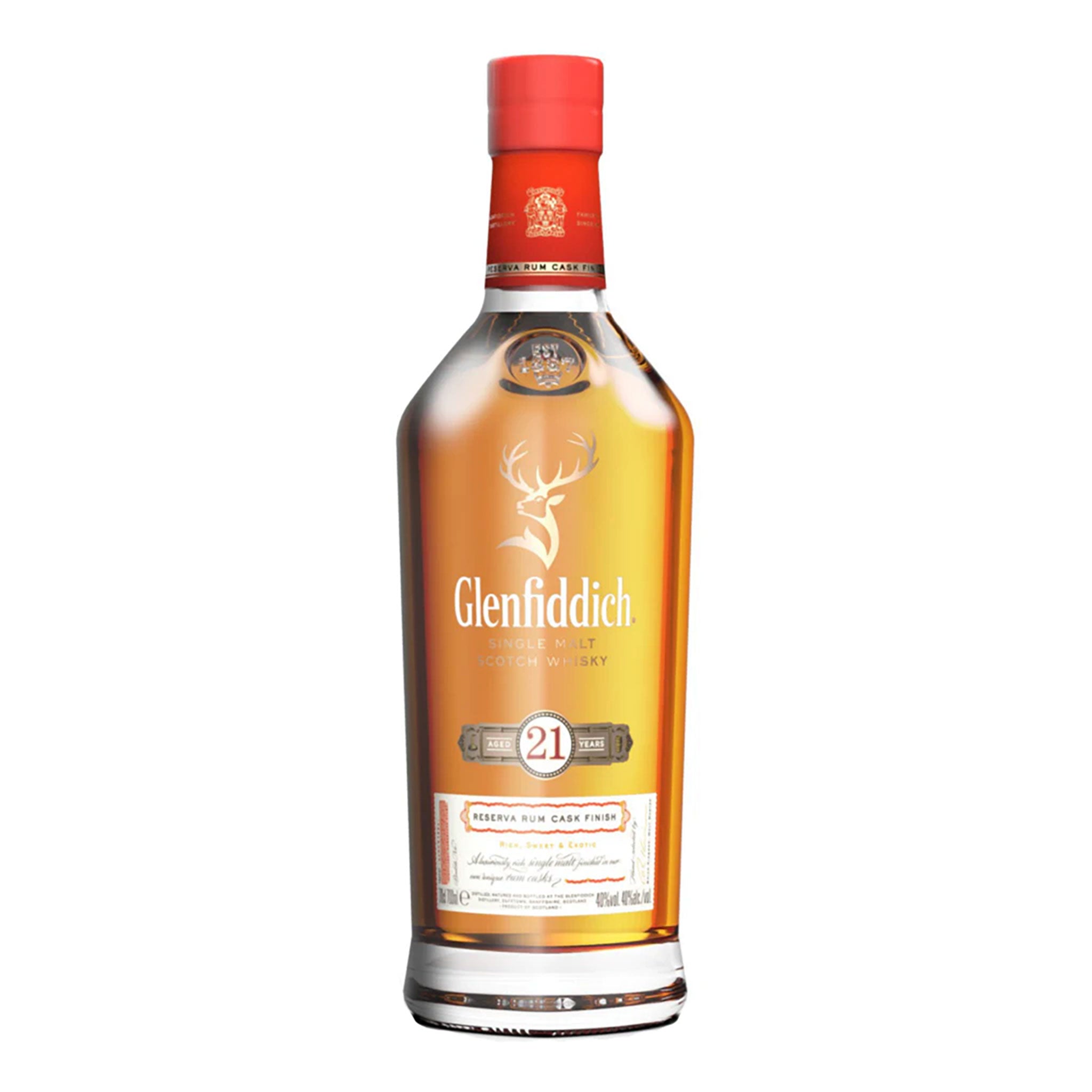 Glenfiddich Gran Reserva 21 Year Old Rum Cask Finish Single Malt Scotch Whisky 700ml