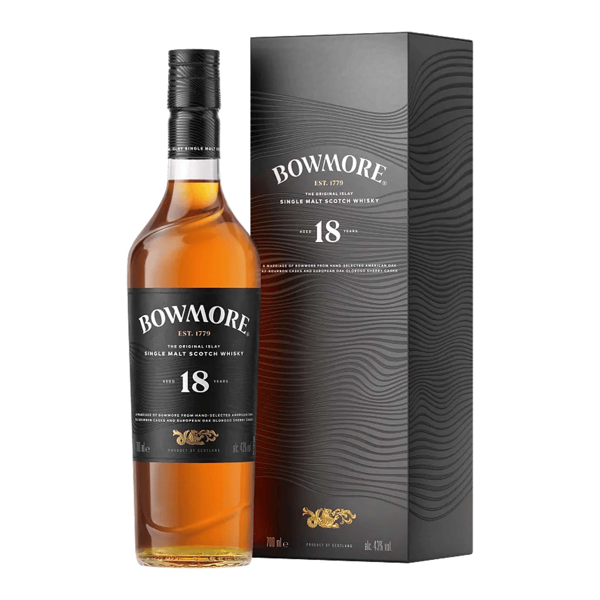 Bowmore 18 Year Old Single Malt Scotch Whisky 700ml