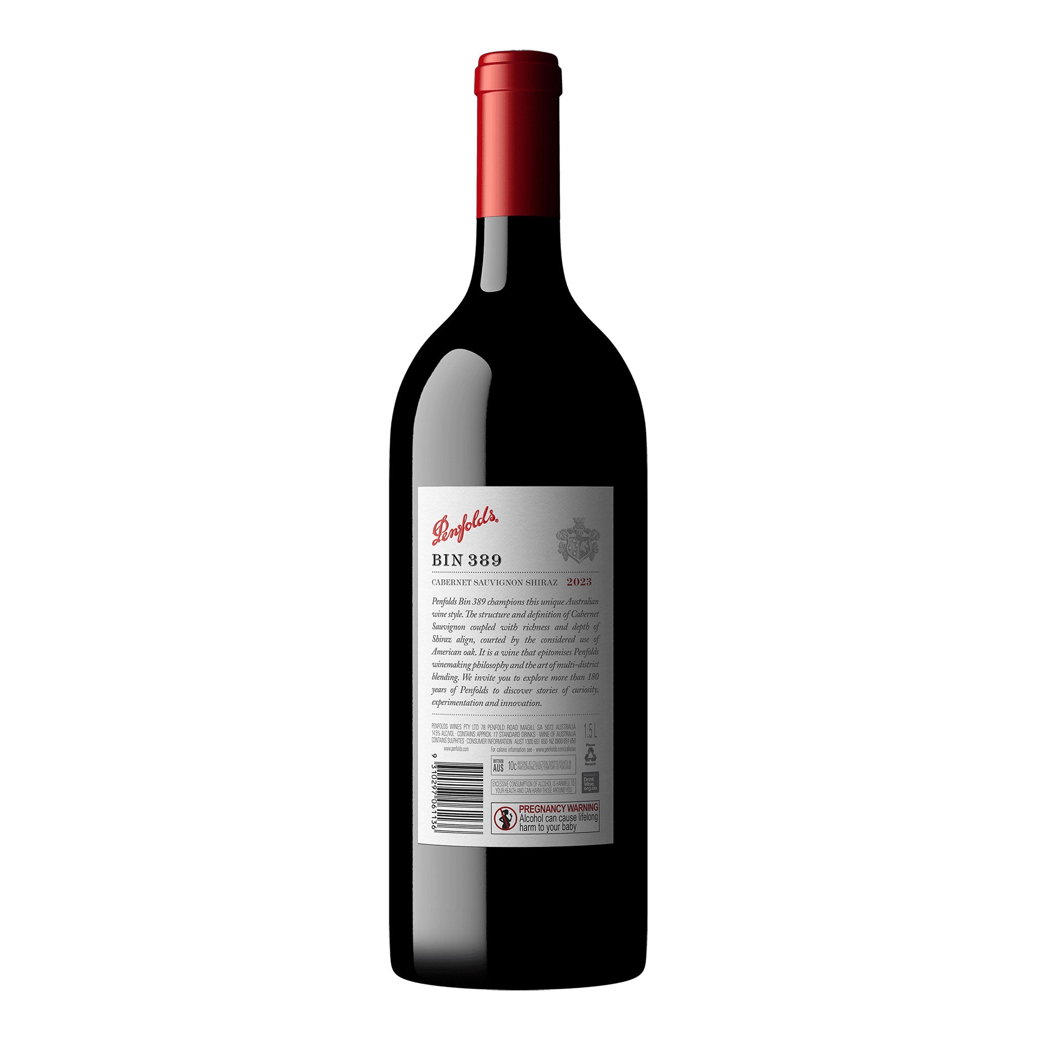 Penfolds Bin 389 Cabernet Shiraz 2023 1.5L