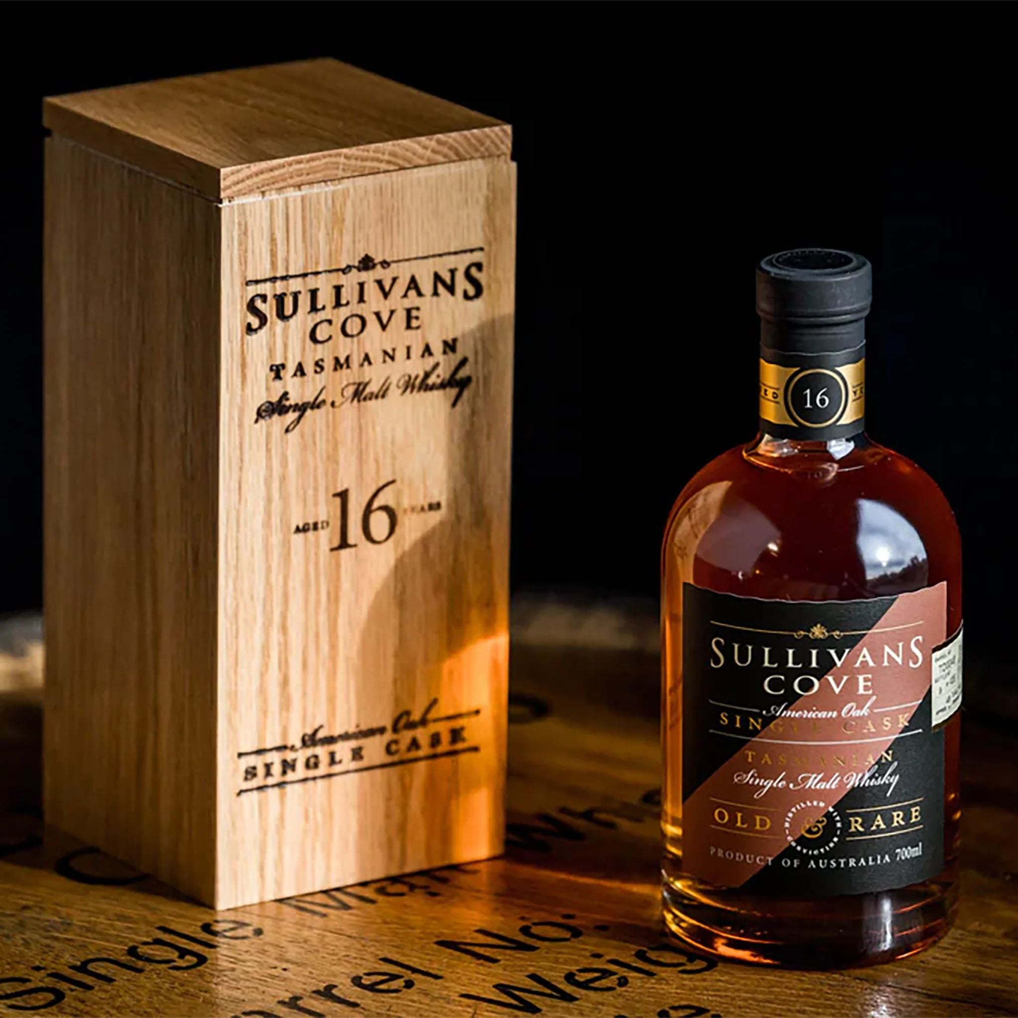 Sullivans Cove Old & Rare American Oak Second Fill Single Cask 16 Year Old Single Malt Whisky 700ml (TD0100)