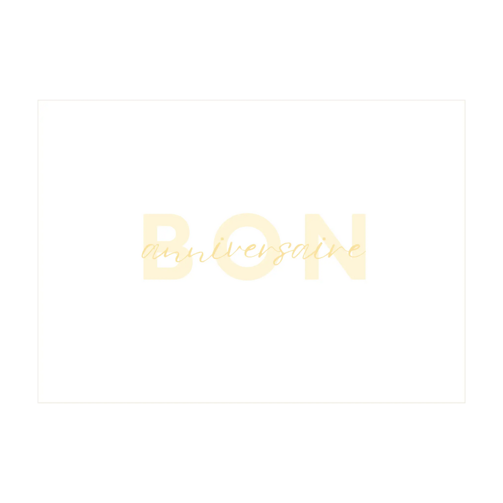 Bon Anniversaire Greeting Card - Kent Street Cellars