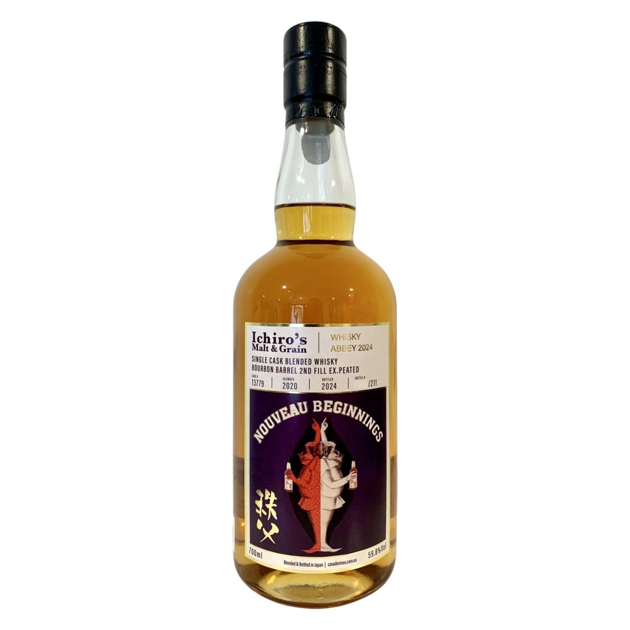Chichibu Distillery Ichiro's Malt and Grain Nouveau Beginnings Whisky Abbey 2024 Blended Whisky 700ml