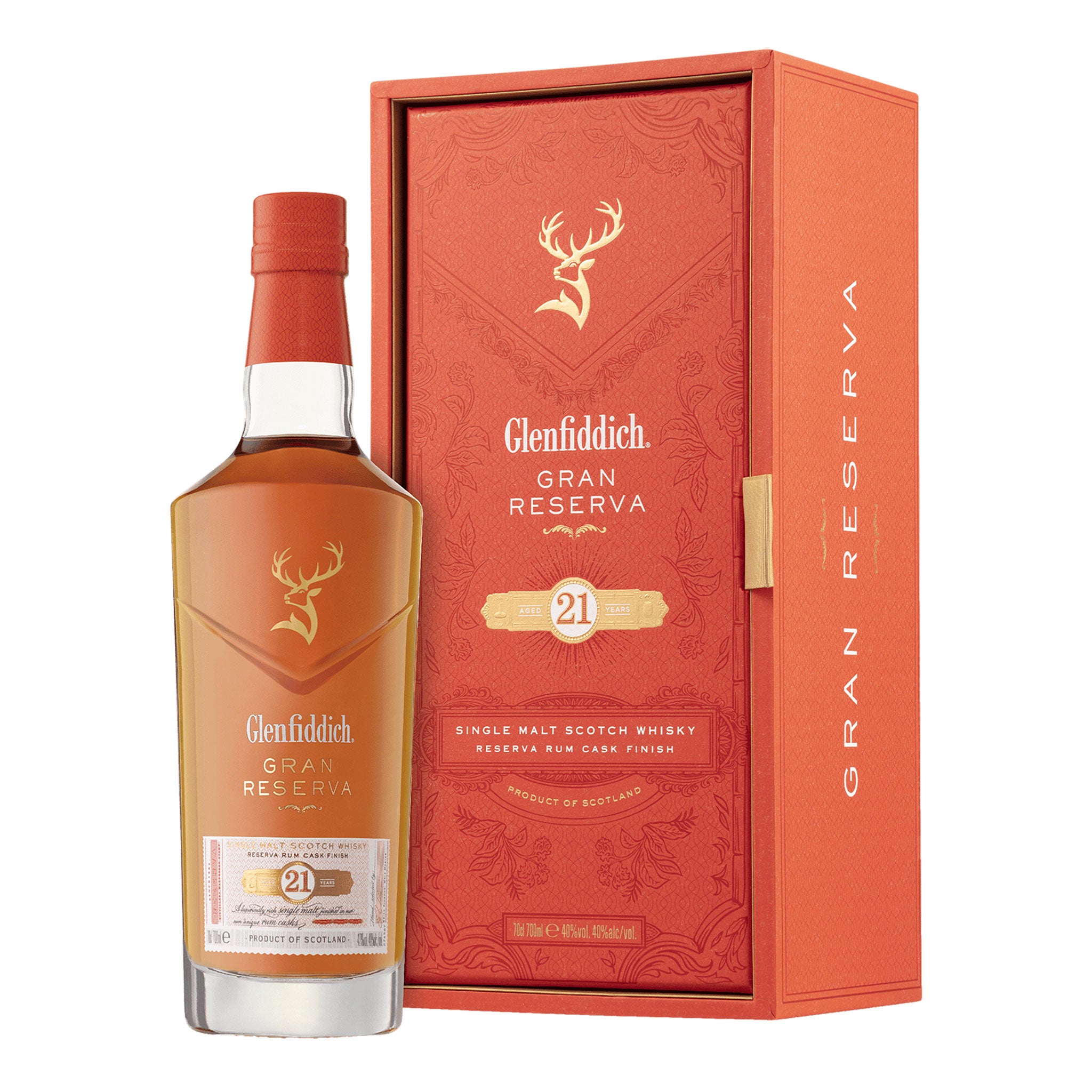 Glenfiddich Gran Reserva 21 Year Old Rum Cask Finish Single Malt Scotch Whisky 700ml