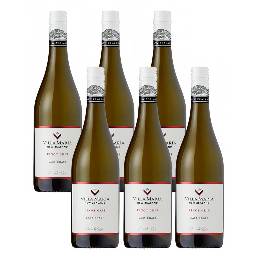 Villa Maria Private Bin East Coast Pinot Gris 2024 (6 Bottles)