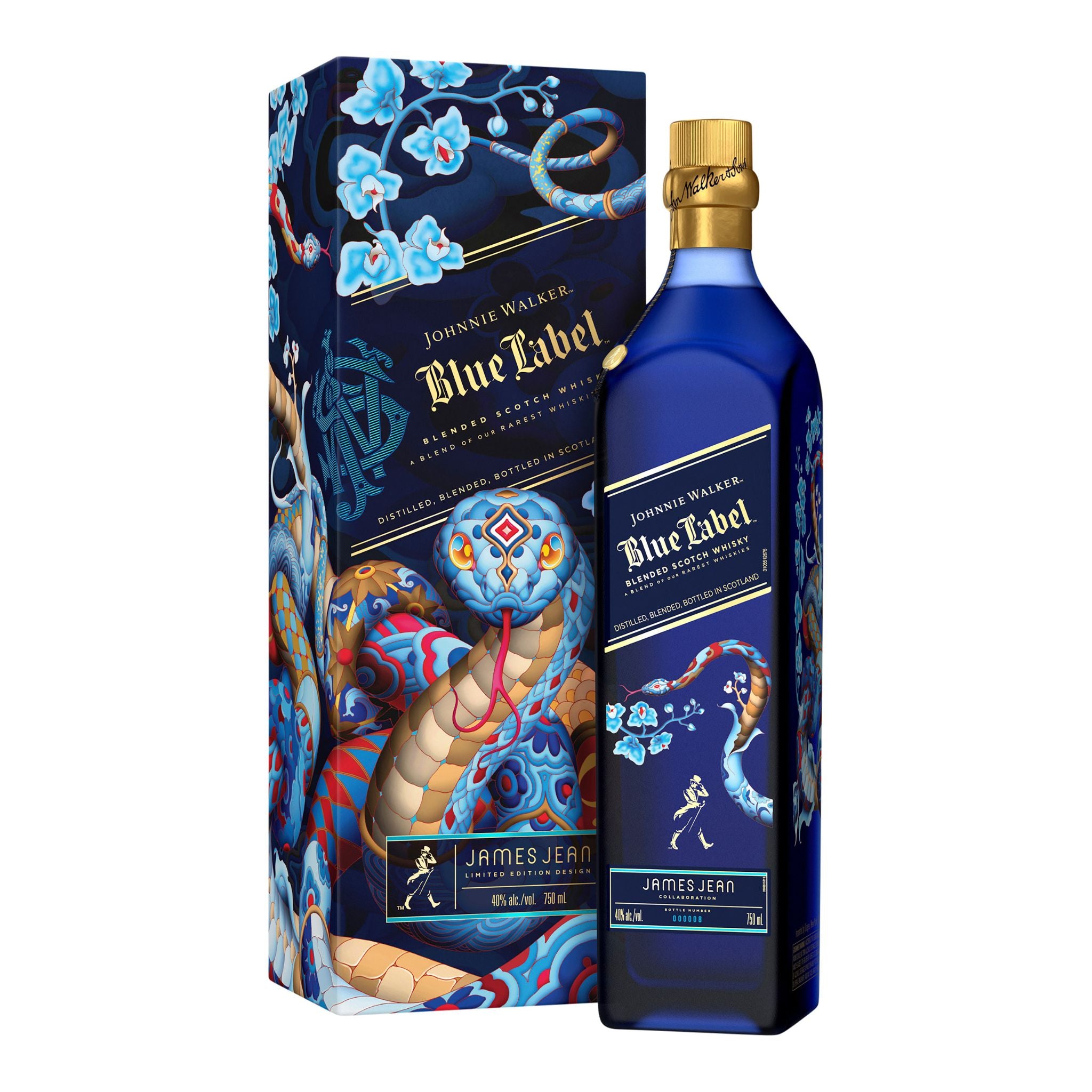 Johnnie Walker Blue Label Chinese New Year Limited Edition Year Of The Snake Blended Scotch Whisky 750ml