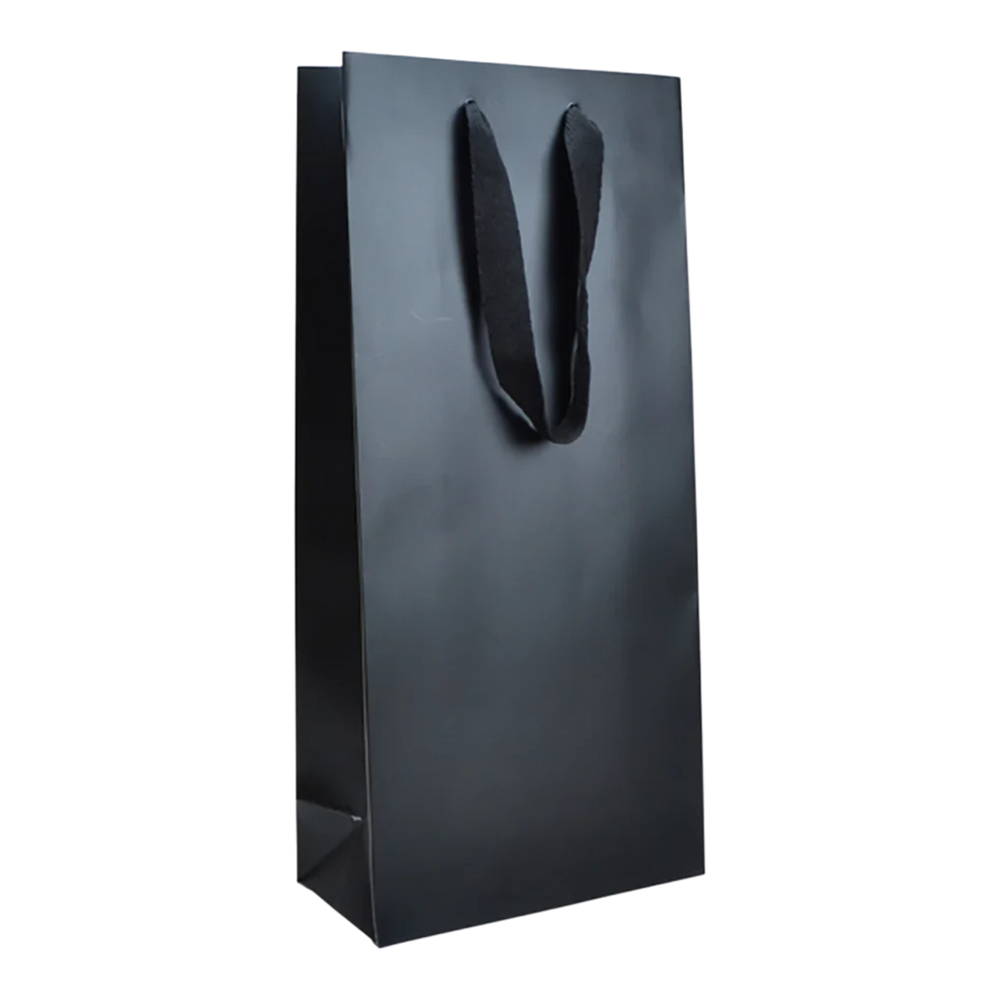 Double Bottle Gift Bag - Black - Kent Street Cellars