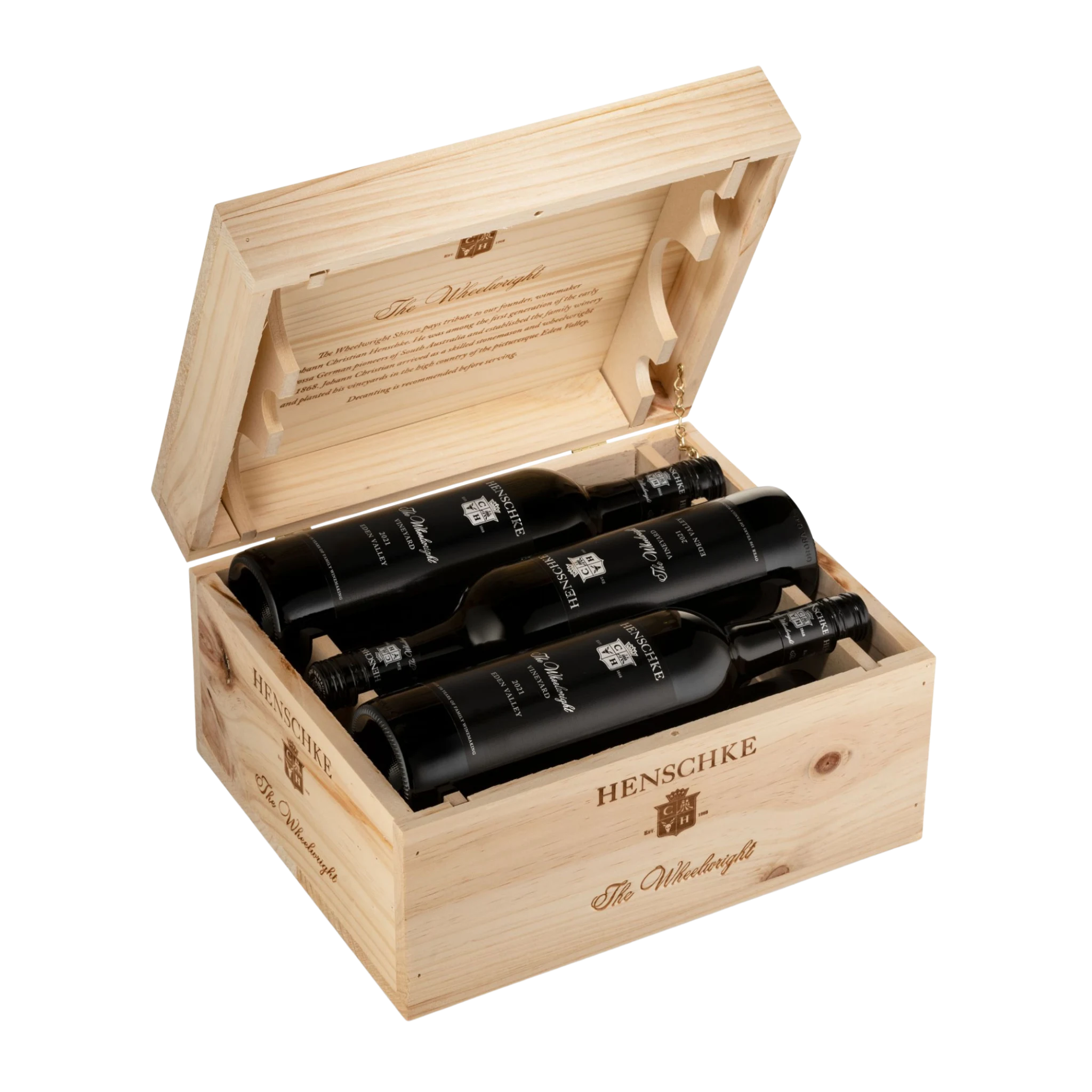 Henschke The Wheelwright Shiraz 2022 Collector's Edition Wooden Box 6-Pack