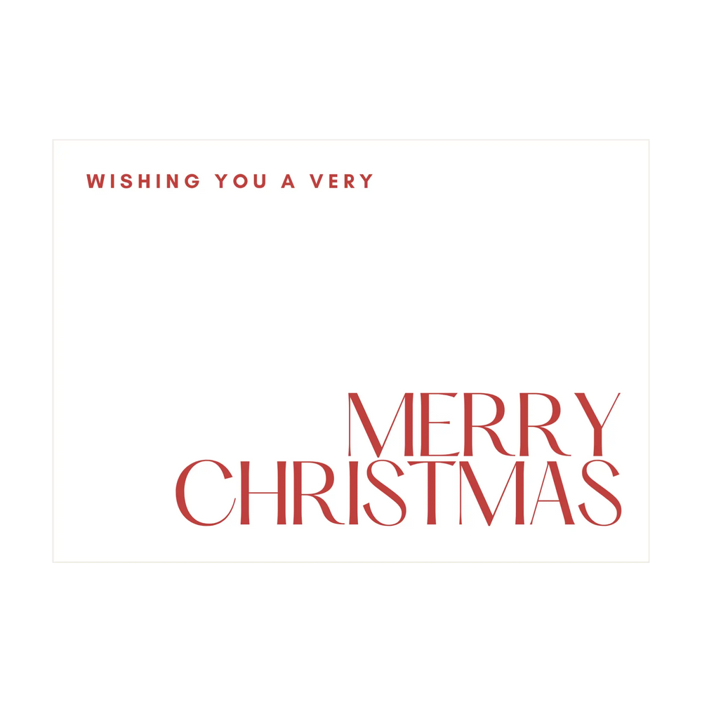 Merry Christmas Greeting Card - Kent Street Cellars