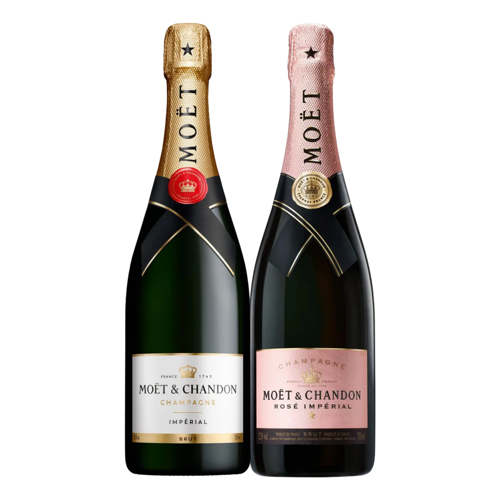 The Moët Impérial Duo: Brut & Rosé NV