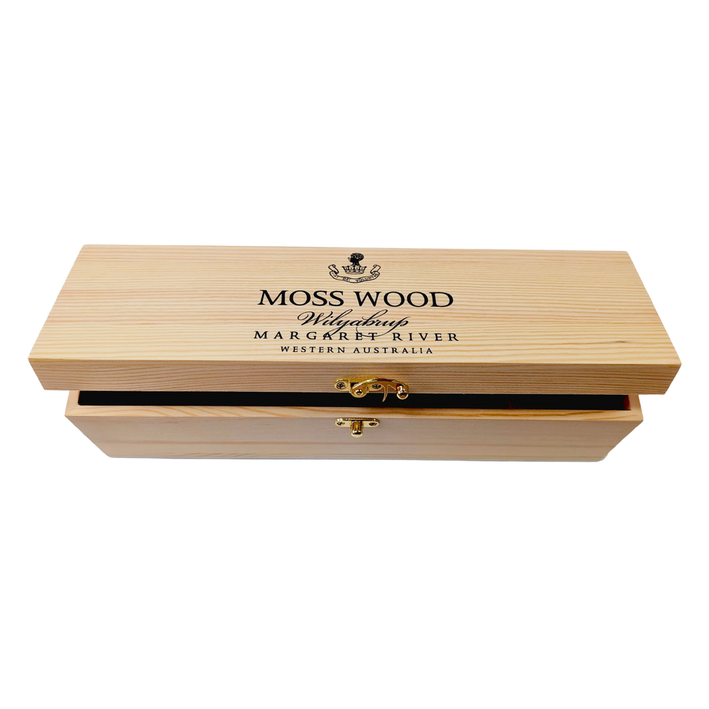 Moss Wood Wooden Gift Box - Kent Street Cellars