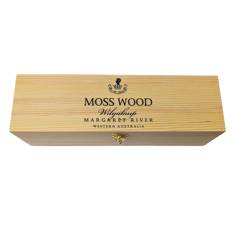 Moss Wood Wooden Gift Box - Kent Street Cellars