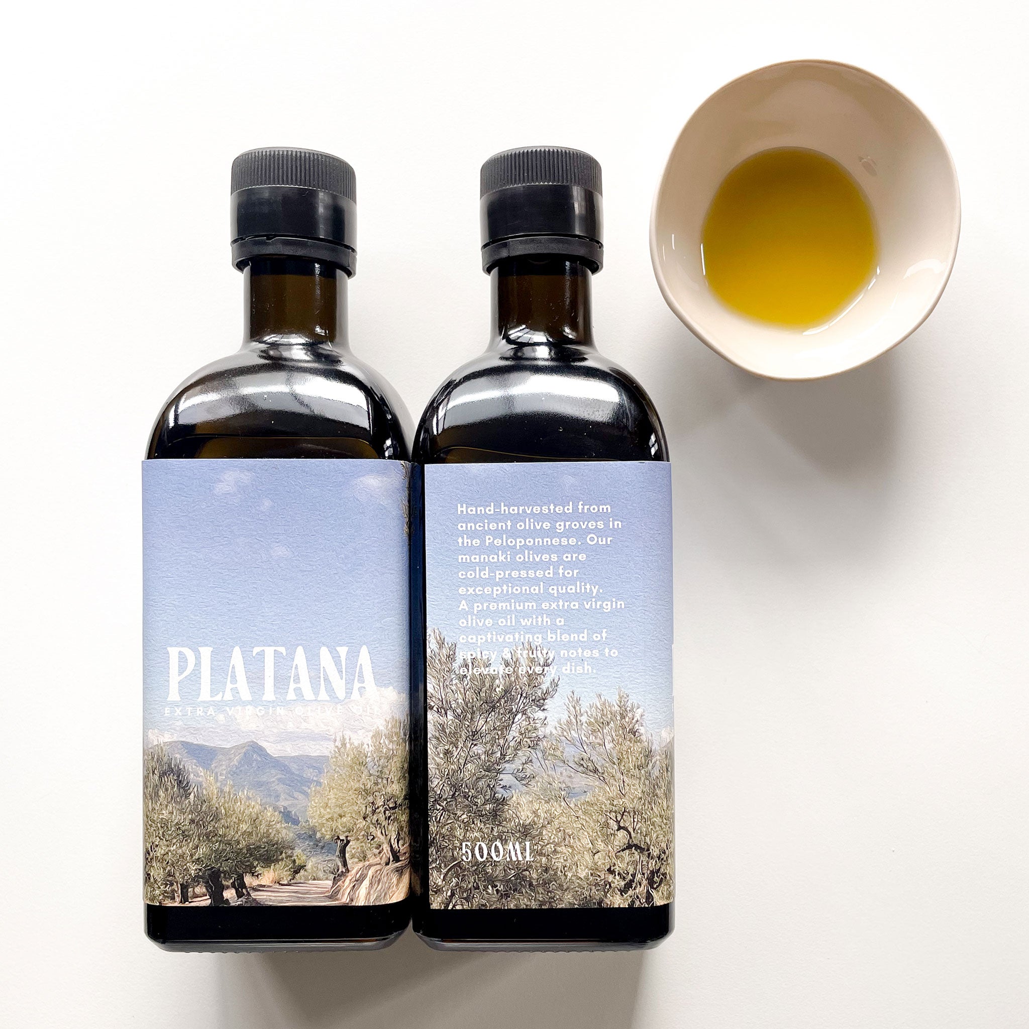 Platana Extra Virgin Olive Oil 500ml (Olive Grove Label)