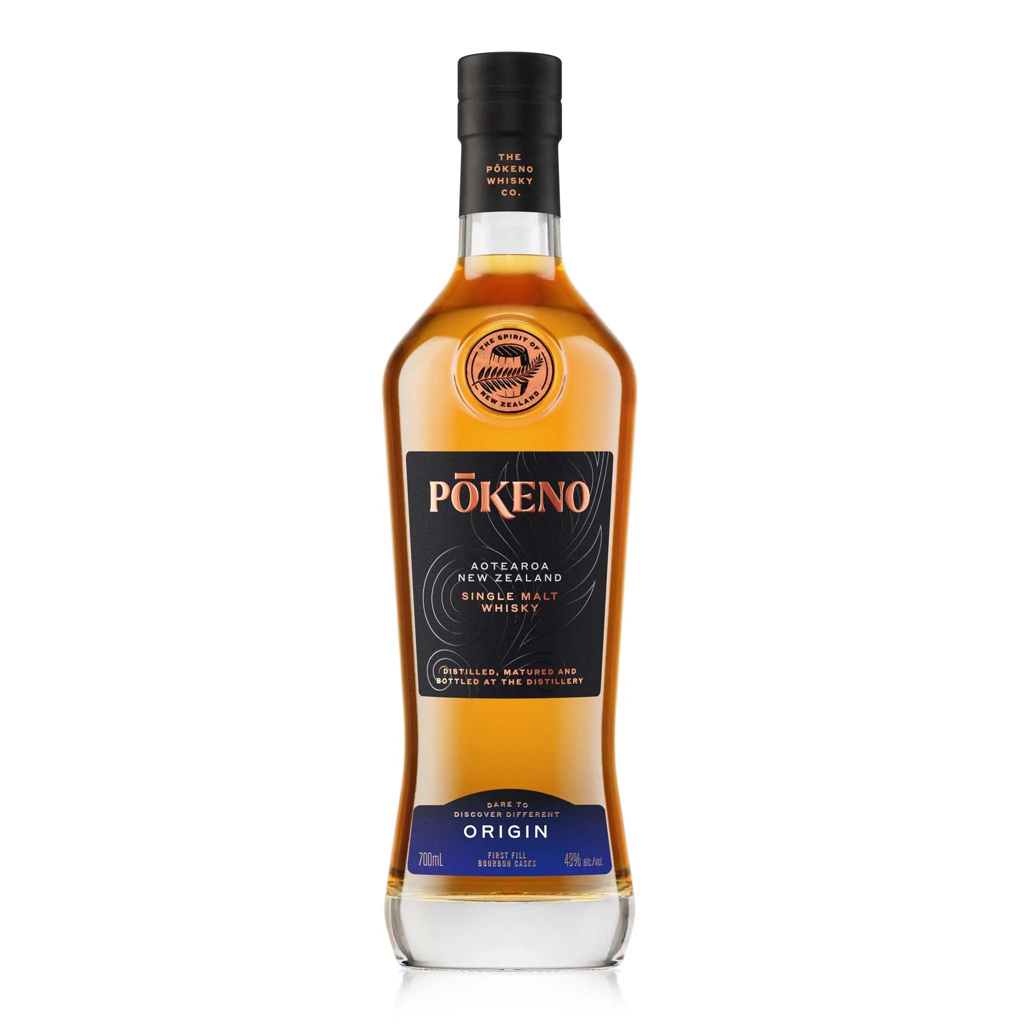 Pōkeno Origin New Zealand Single Malt Whisky 700ml