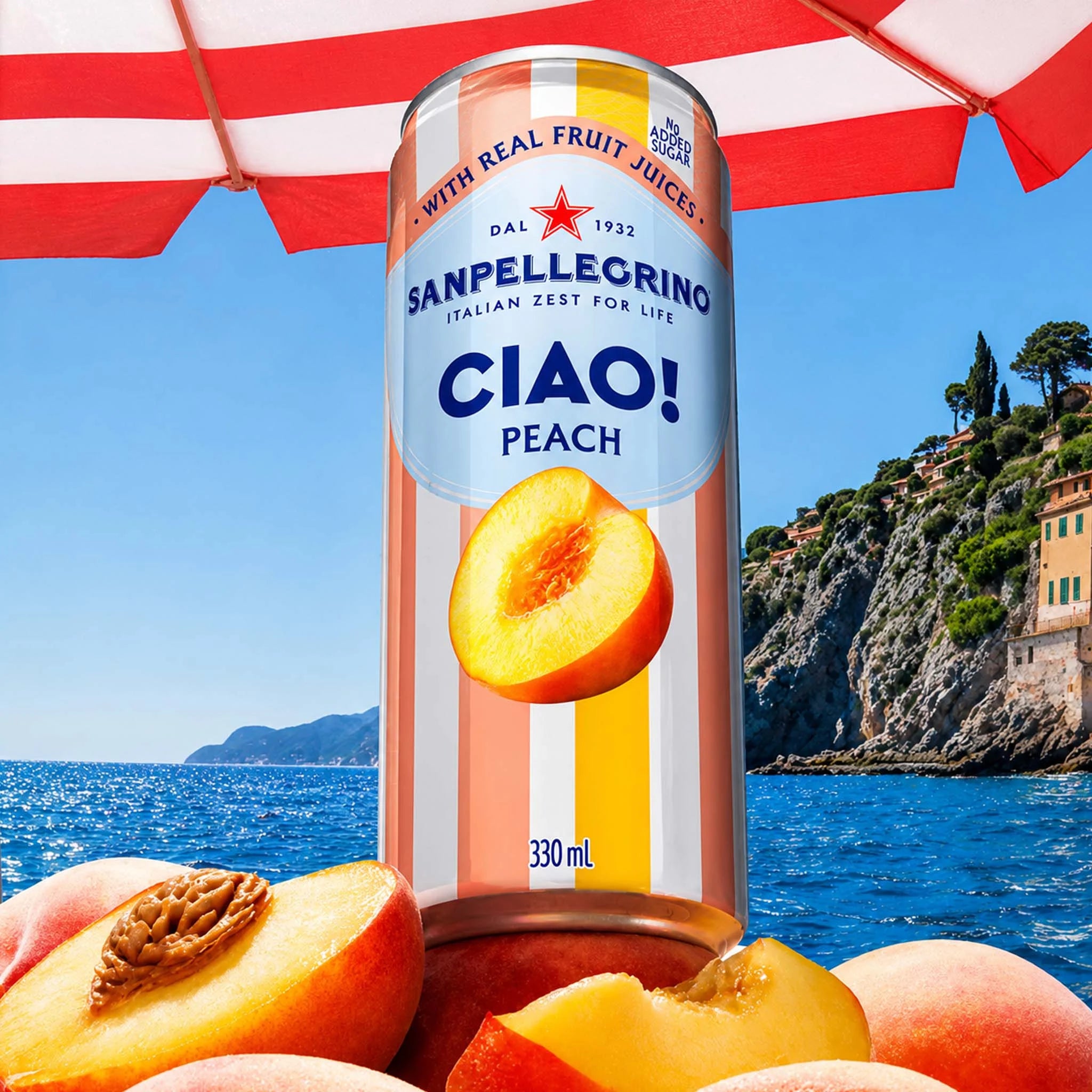 San Pellegrino Ciao Peach 330ml (Case)
