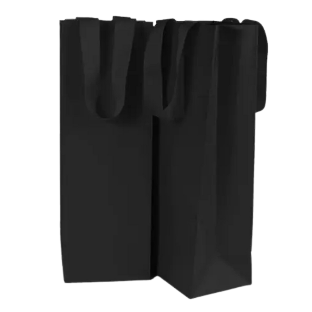 Single Bottle Gift Bag - Black - Kent Street Cellars