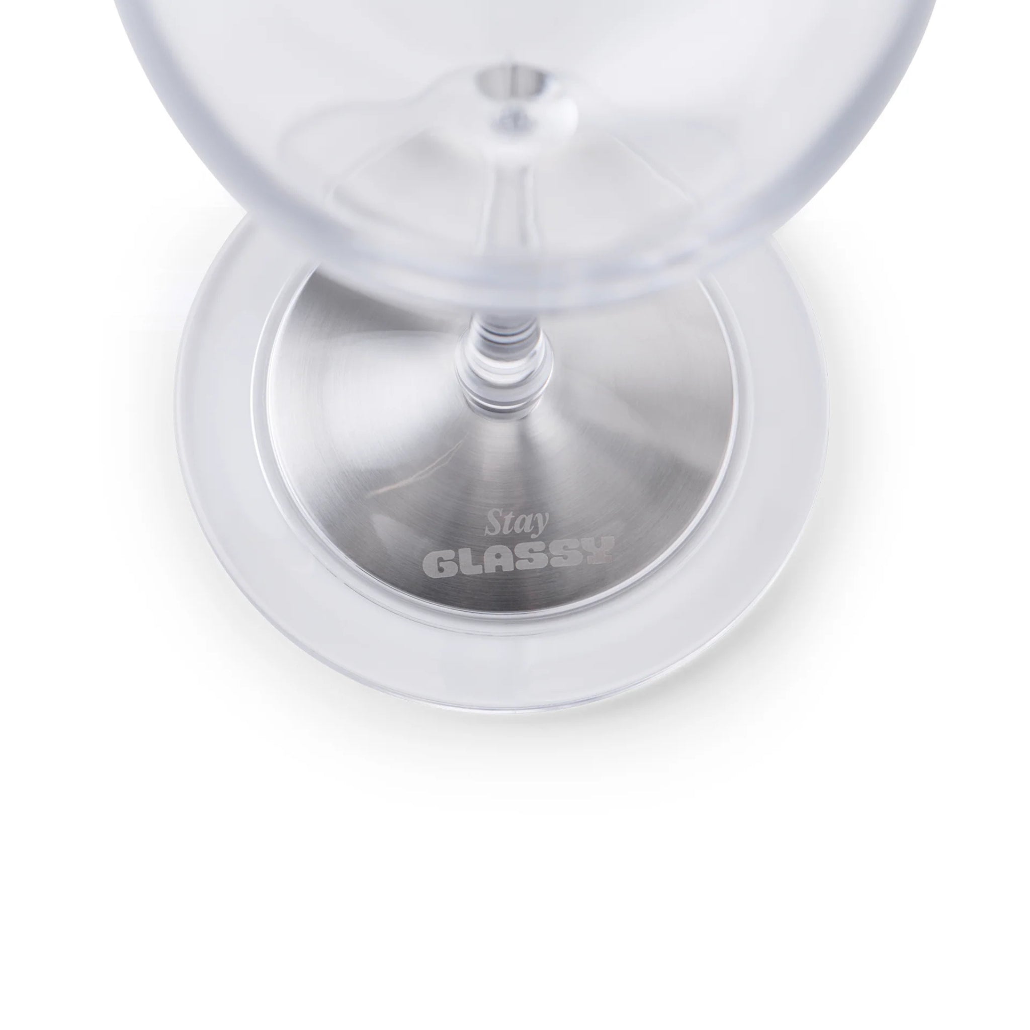 Stay Glassy Entertainer Duo Plastic Wine Glass (2 Pack)