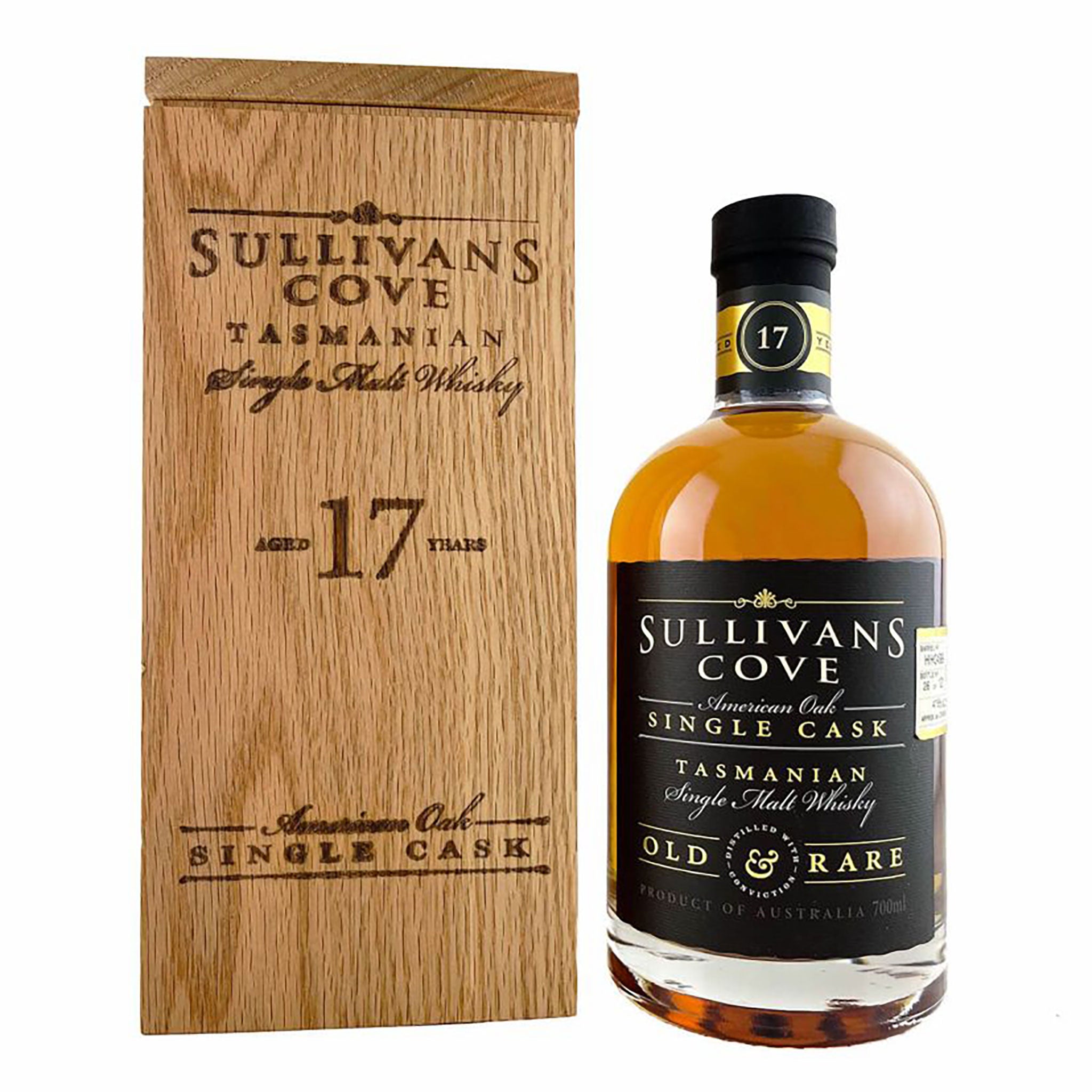 Sullivans Cove American Oak Single Cask Old & Rare 17 Year Old Single Malt Whisky 700ml (HH0499)