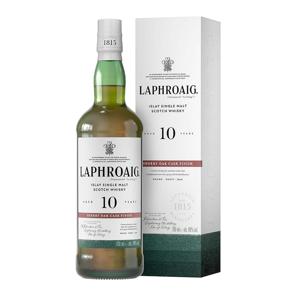 Laphroaig 10 Year Old Sherry Oak Finish Single Malt Scotch Whisky 700ml