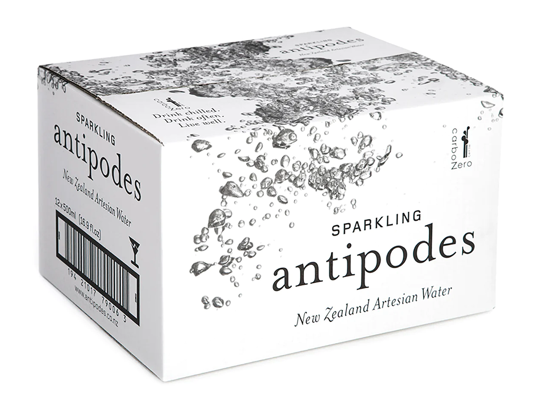 Antipodes Sparkling Mineral Water 500ml (Case)