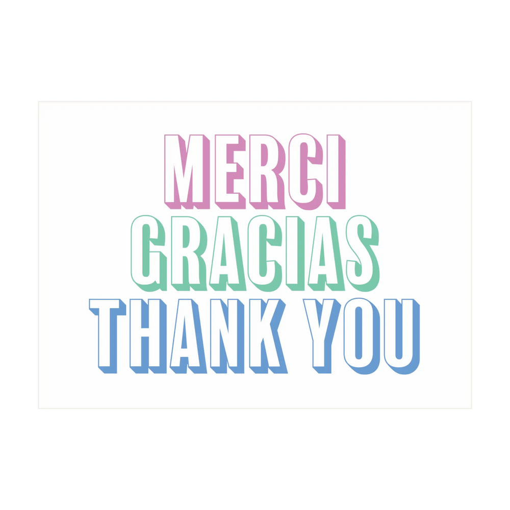 Merci Greeting Card - Kent Street Cellars