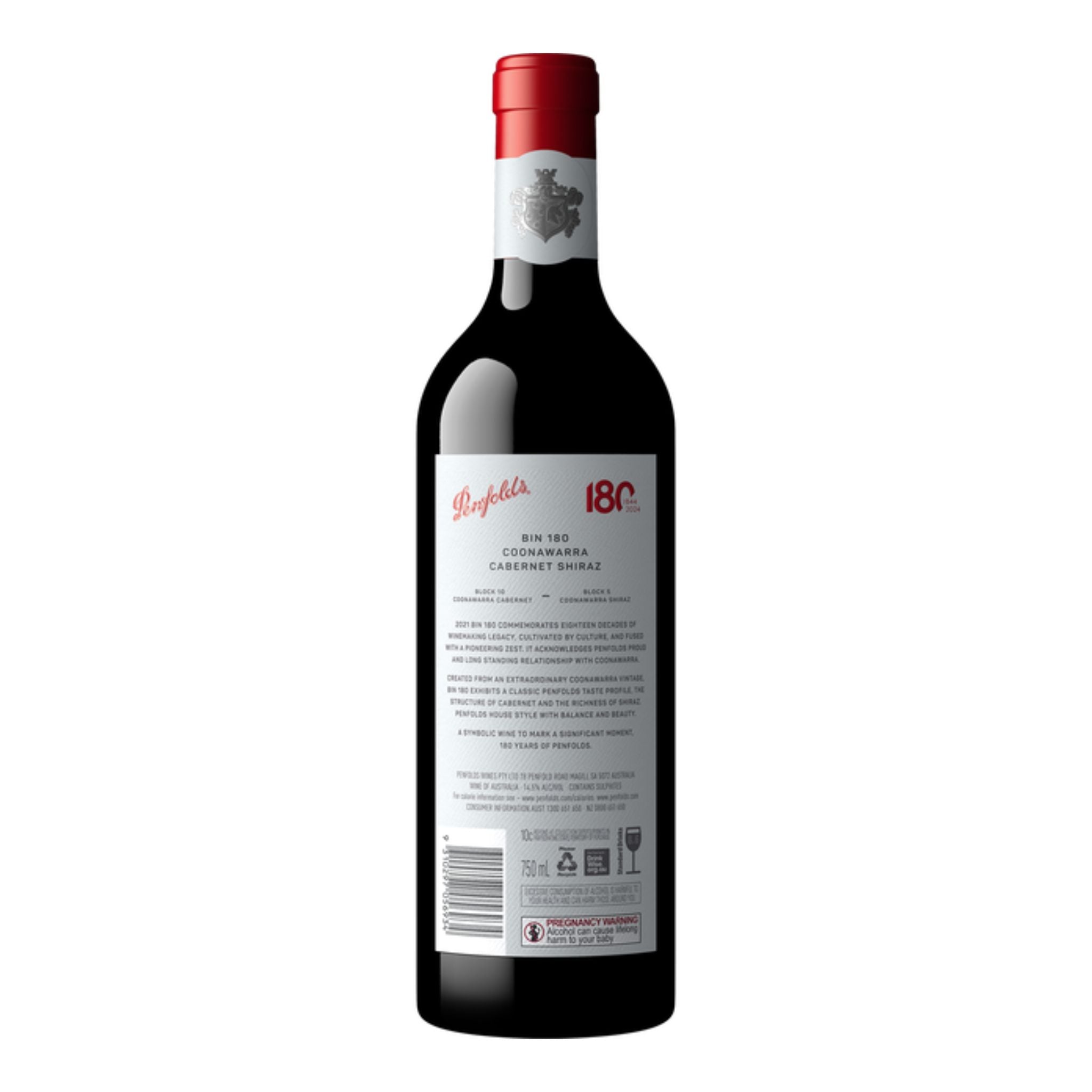 Penfolds Bin 180 Cabernet Shiraz 2021