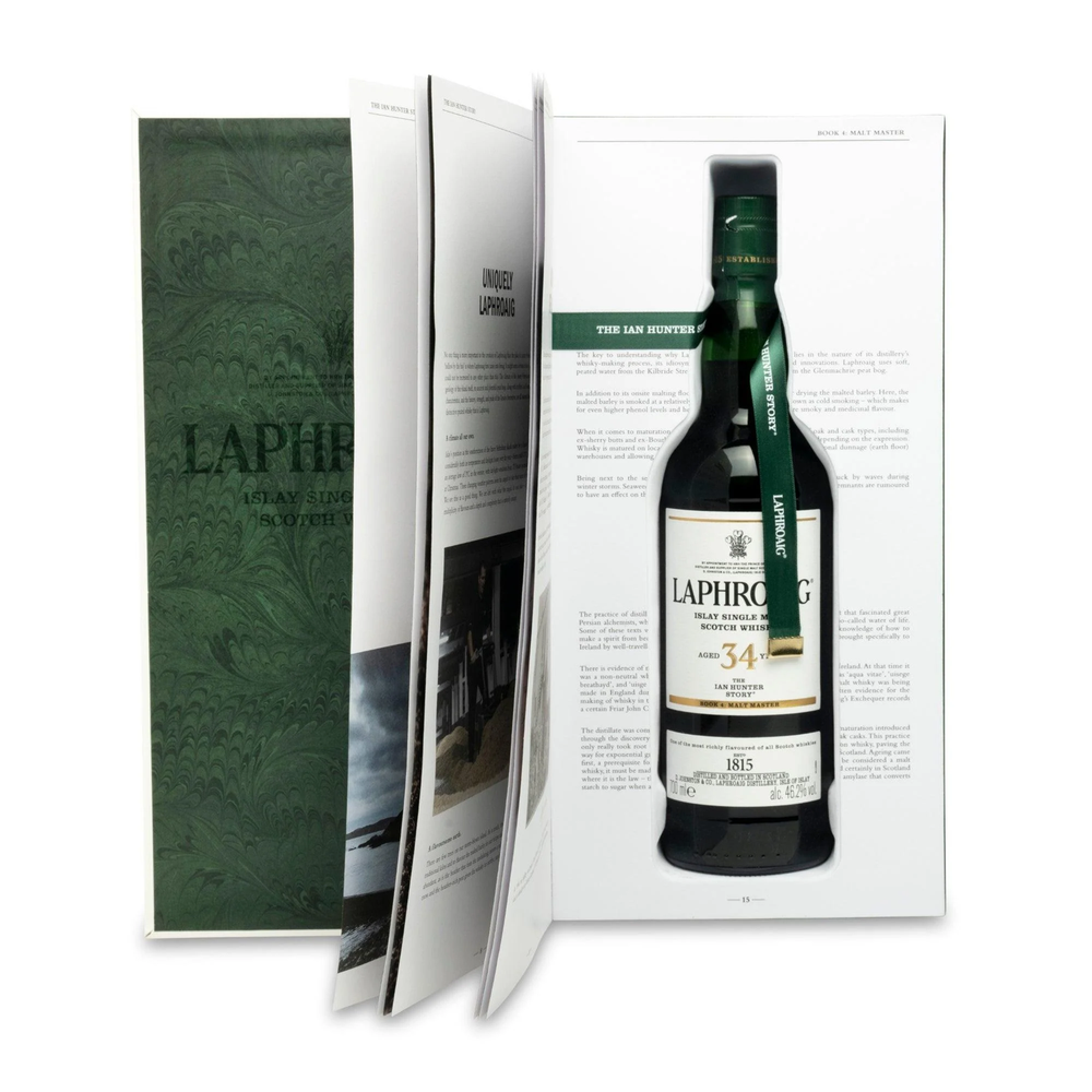 Laphroaig 34 Year Old The Ian Hunter Story Book #4 Single Malt Scotch Whisky 700ml