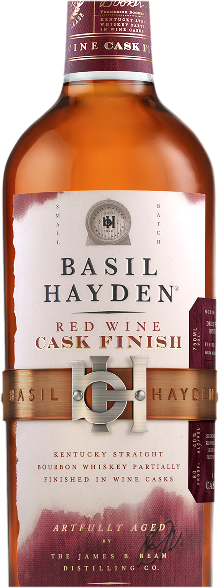 Basil Hayden's Kentucky Red Wine Finish Bourbon Whiskey 700ml - Kent Street Cellars