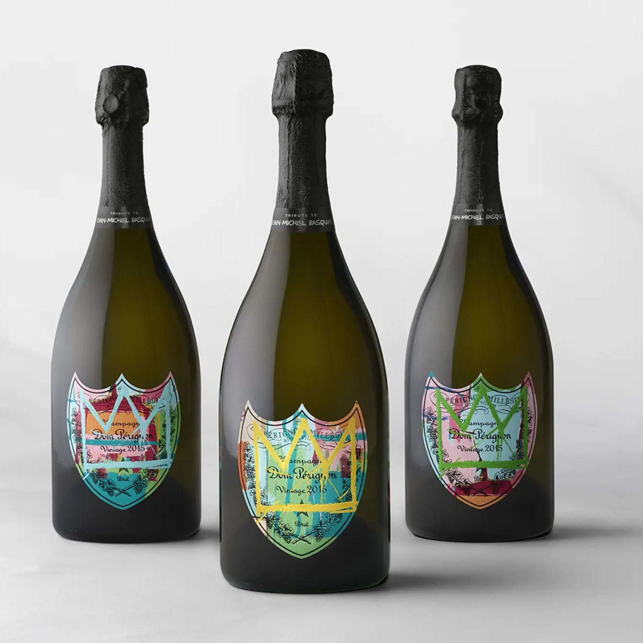 Dom Pérignon Brut Vintage 2015 Jean-Michel Basquiat Limited Edition (Set of 3)