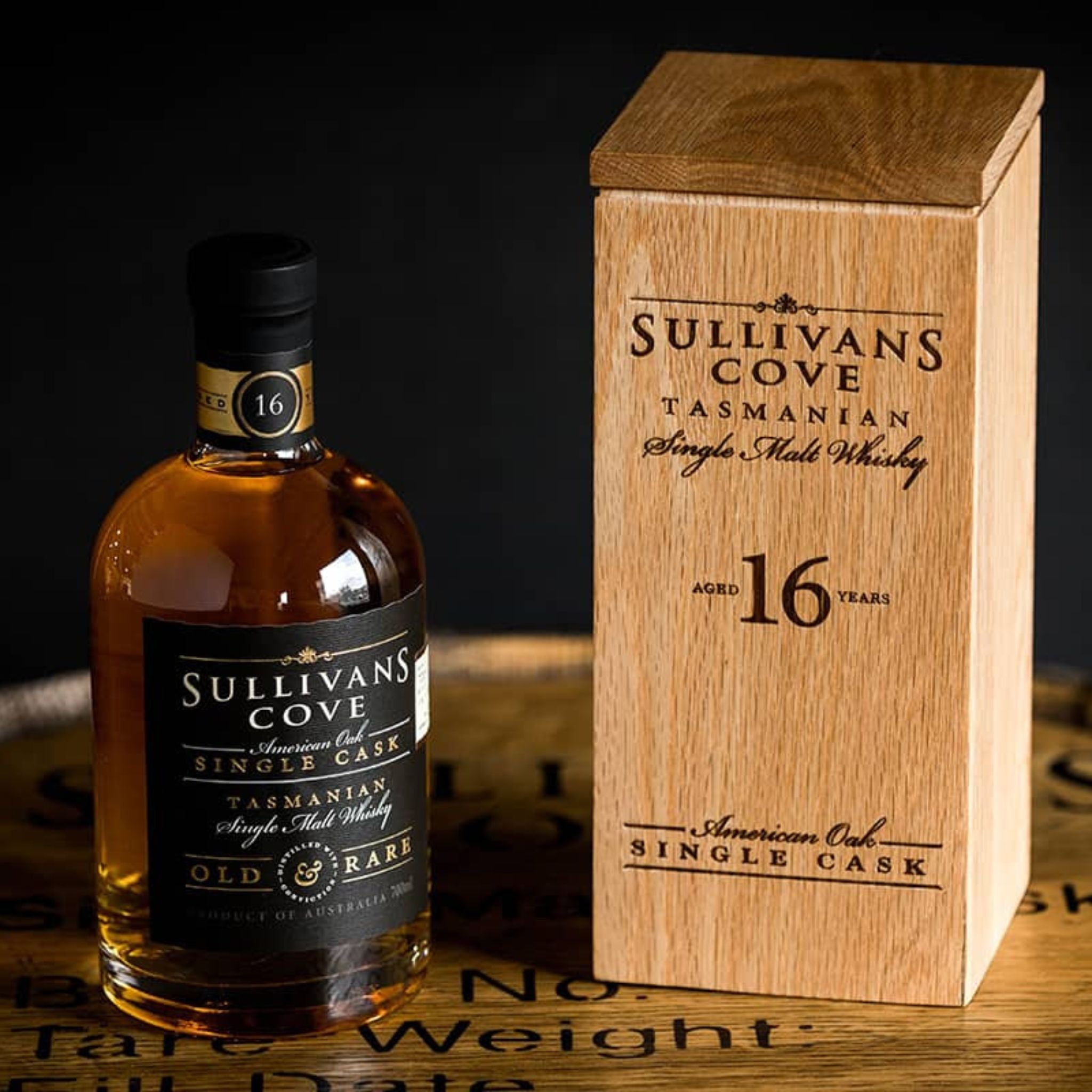 Sullivans Cove Old & Rare American Oak Second Fill Single Cask 16 Year Old Single Malt Whisky 700ml (TD0252)