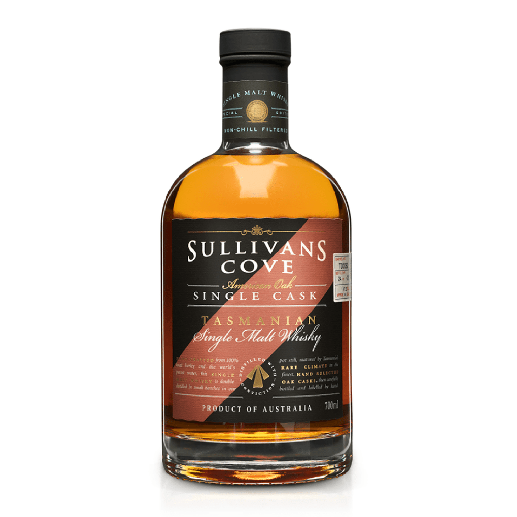 Sullivans Cove American Oak Second Fill Single Cask Single Malt Whisky 700ml  (TD0089)