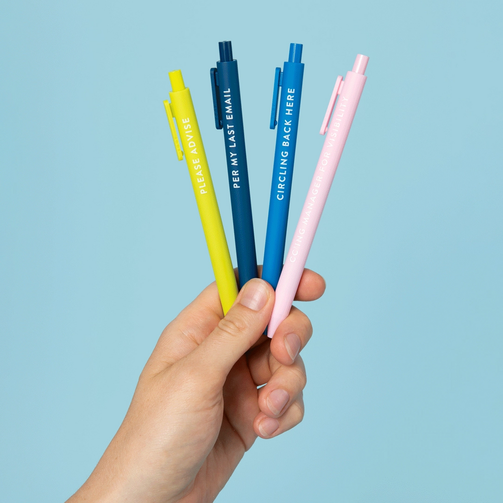 Passive Aggressive Corporate Lingo Pen Set