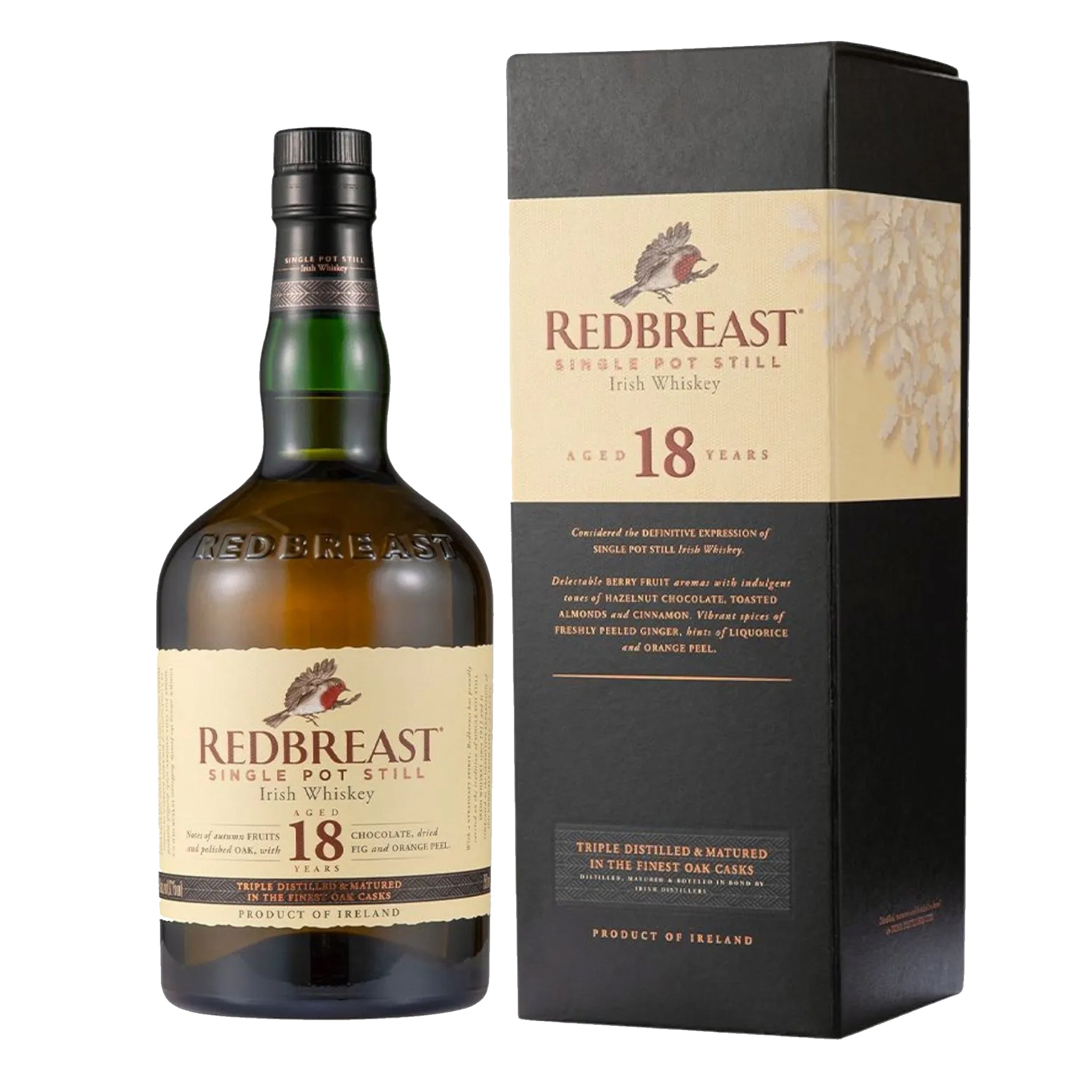 Redbreast 18 Year Old Single Pot Still Irish Whiskey 700ml