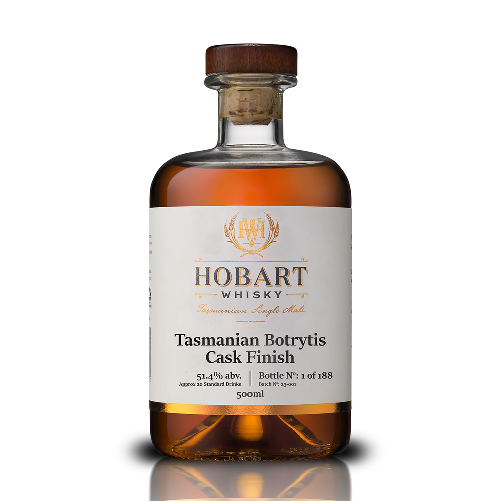Hobart Whisky Tasmanian Botrytis Cask Finish Single Malt Whisky 500ml (Batch 23-001) - Kent Street Cellars