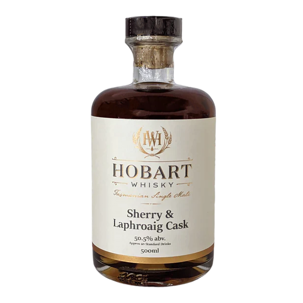 Hobart Whisky Ex-Sherry Matured Laphroaig Finished Single Malt Whisky 500ml  - Kent Street Cellars 