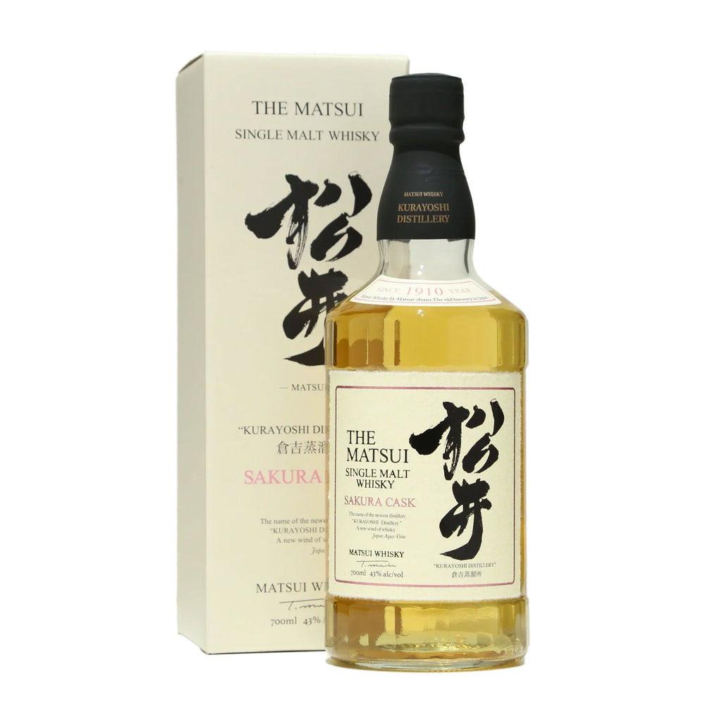 Kurayoshi Matsui Sakura Cask Single Malt Japanese Whisky 700ml - Kent Street Cellars