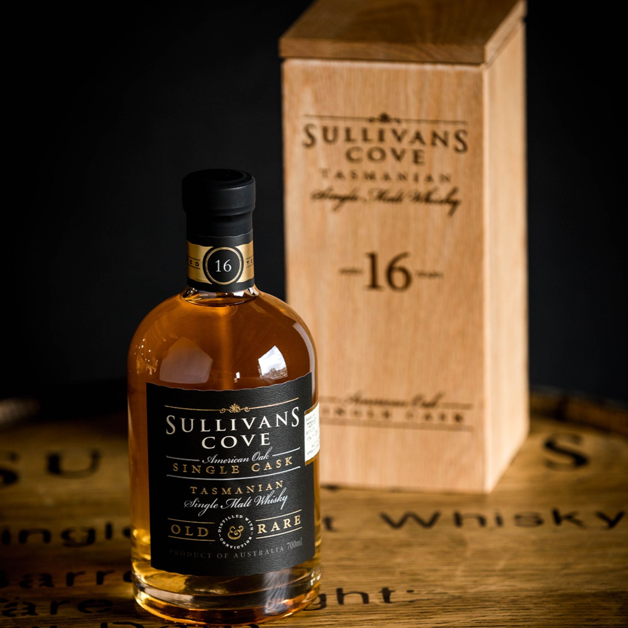Sullivans Cove Old & Rare American Oak Second Fill Single Cask 16 Year Old Single Malt Whisky 700ml (TD0207)