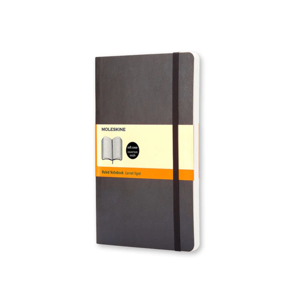 Moleskine Classic Soft Cover Ruled Notebook, Large