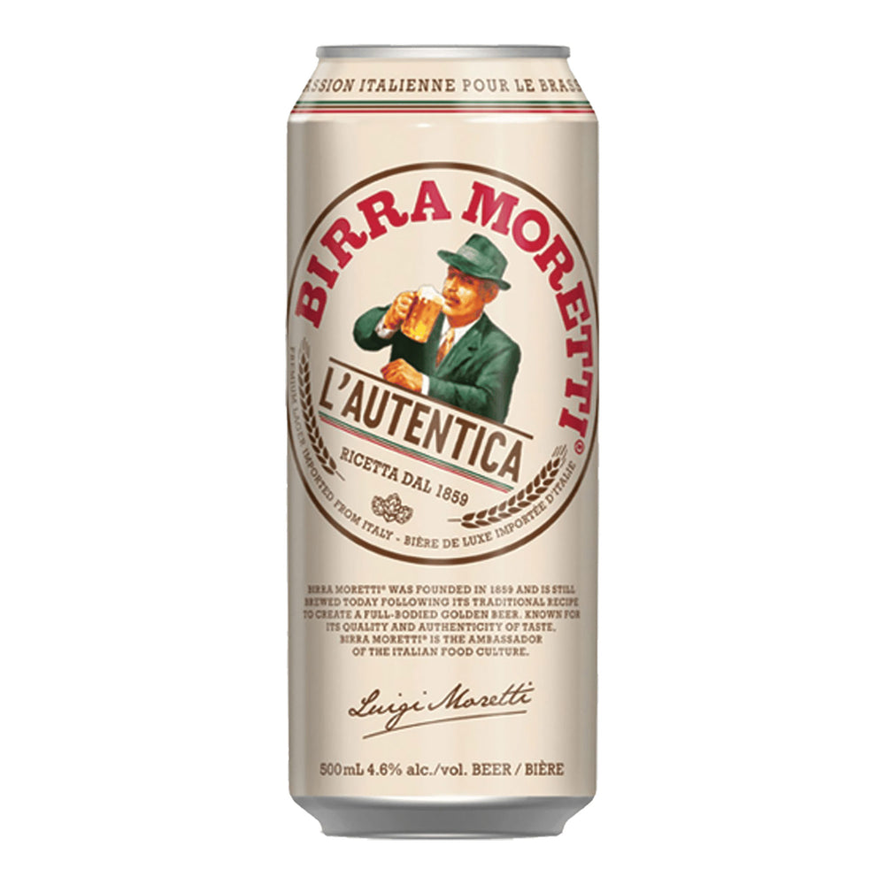 Birra Moretti 500ml Can (Case) - Kent Street Cellars