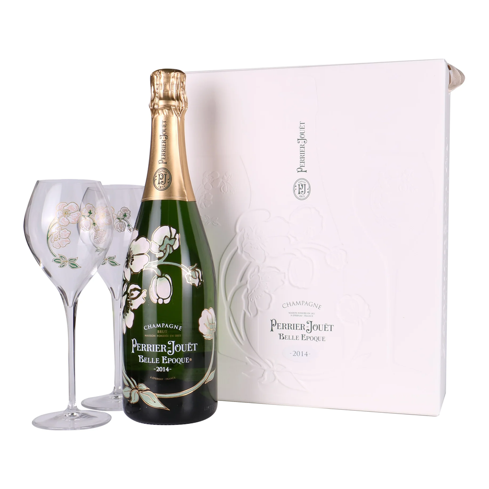 Perrier-Jouët Belle Epoque Champagne 2014 + 2 Glasses Set - Kent Street Cellars