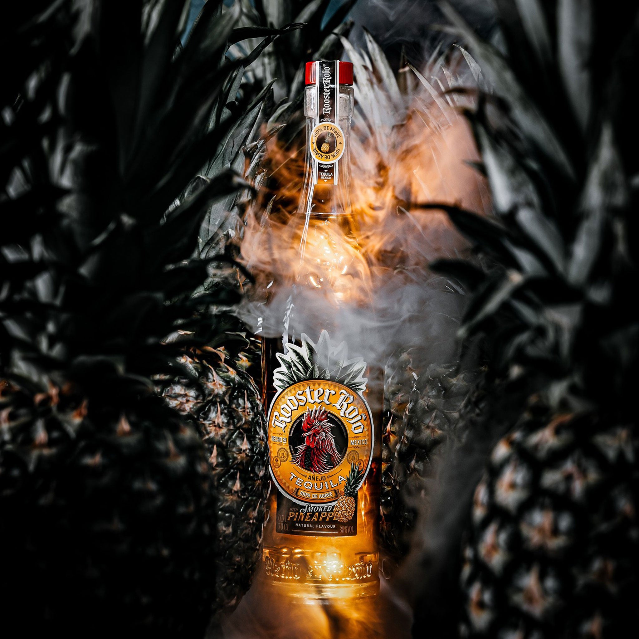 Rooster Rojo Reposado Smoked Pineapple Tequila 700ml