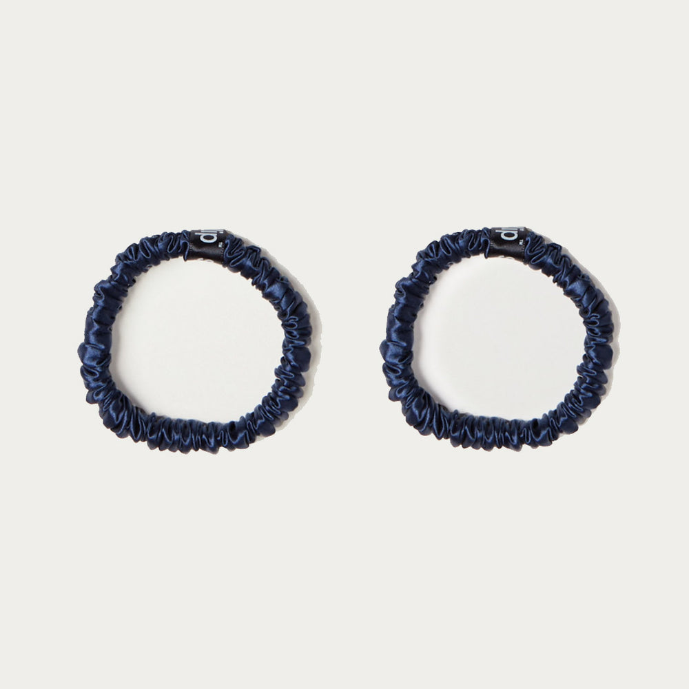 Slip Silk Midnight Skinny Scrunchies, Set of 2