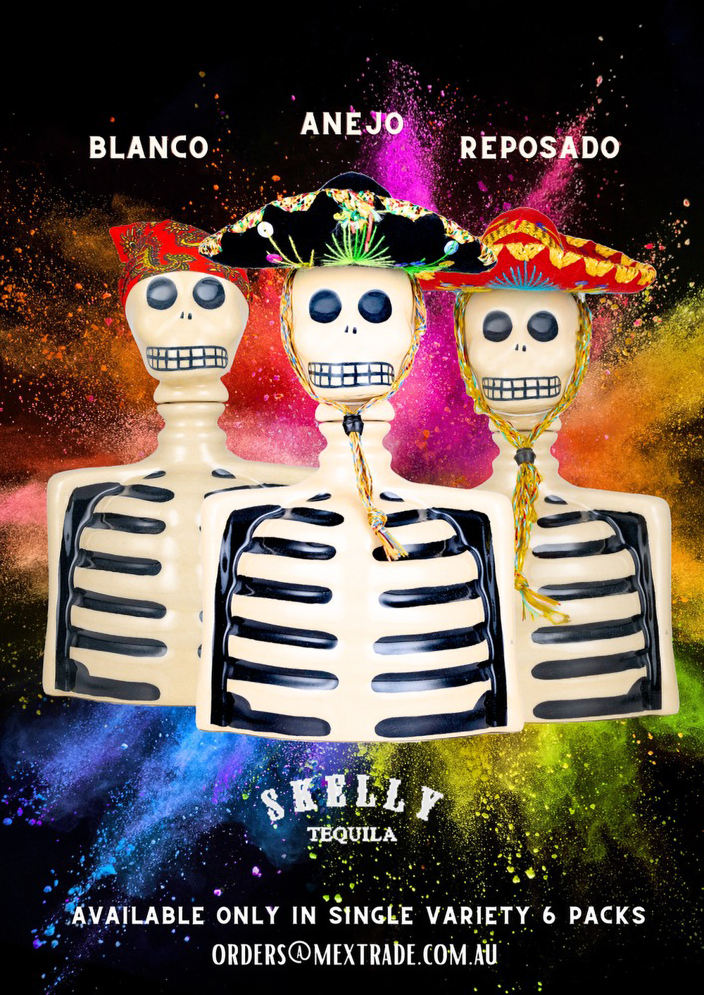 Los Azulejos Skelly Blanco Tequila 750ml - Kent Street Cellars