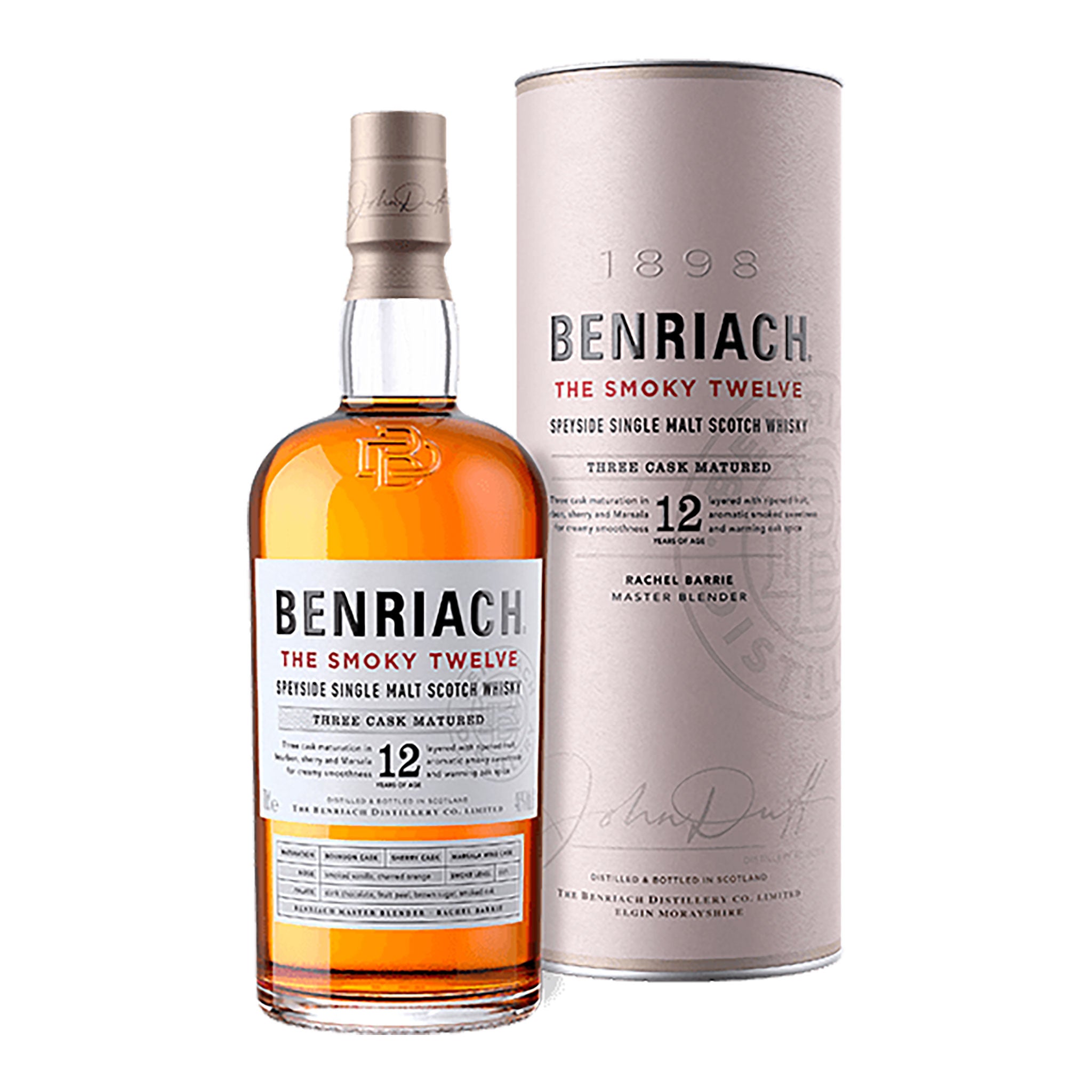 Benriach The Smoky Twelve 12 Year Old Single Malt Scotch Whisky 700ml