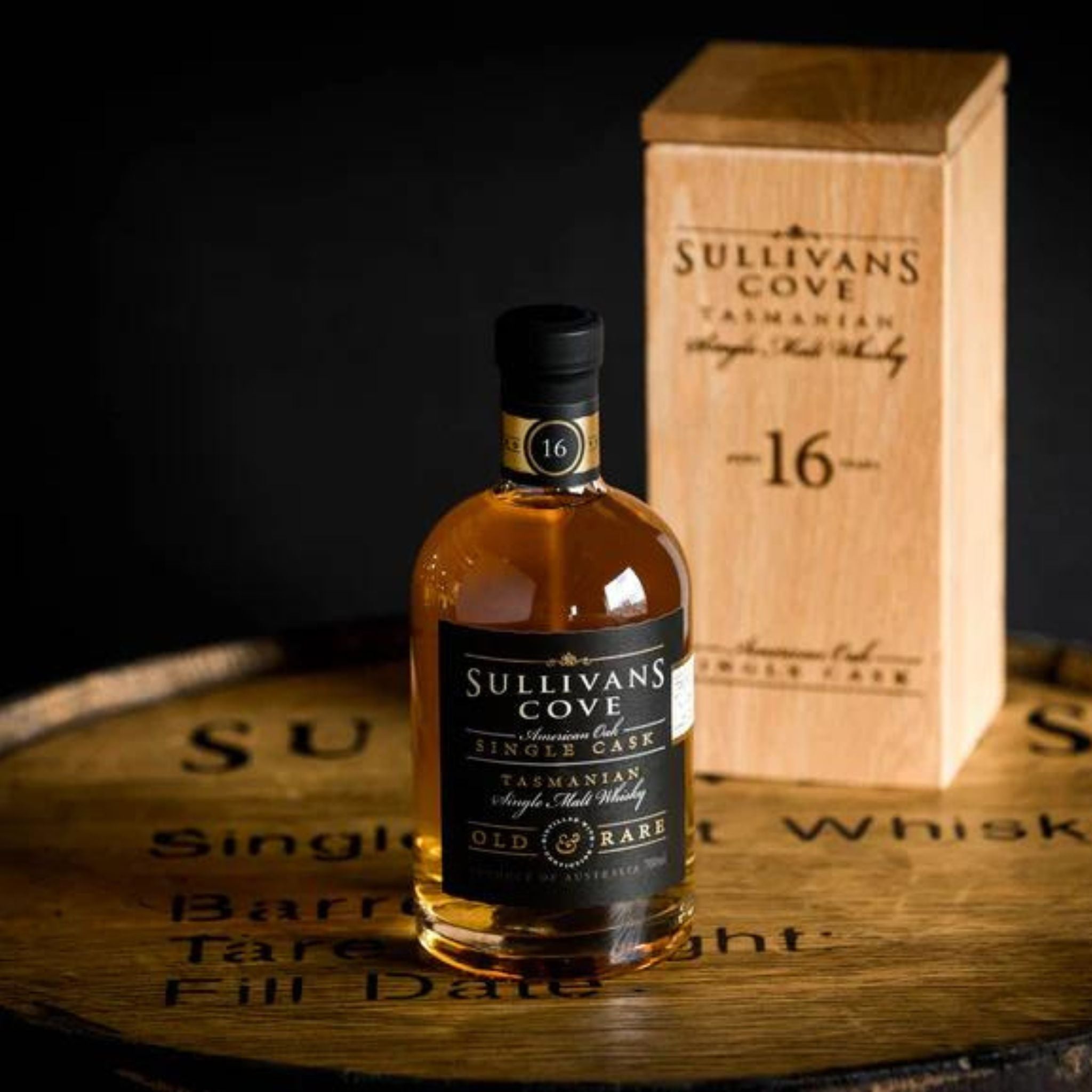 Sullivans Cove Old & Rare American Oak Single Cask 16 Year Old Single Malt Whisky 700ml (TD0192)