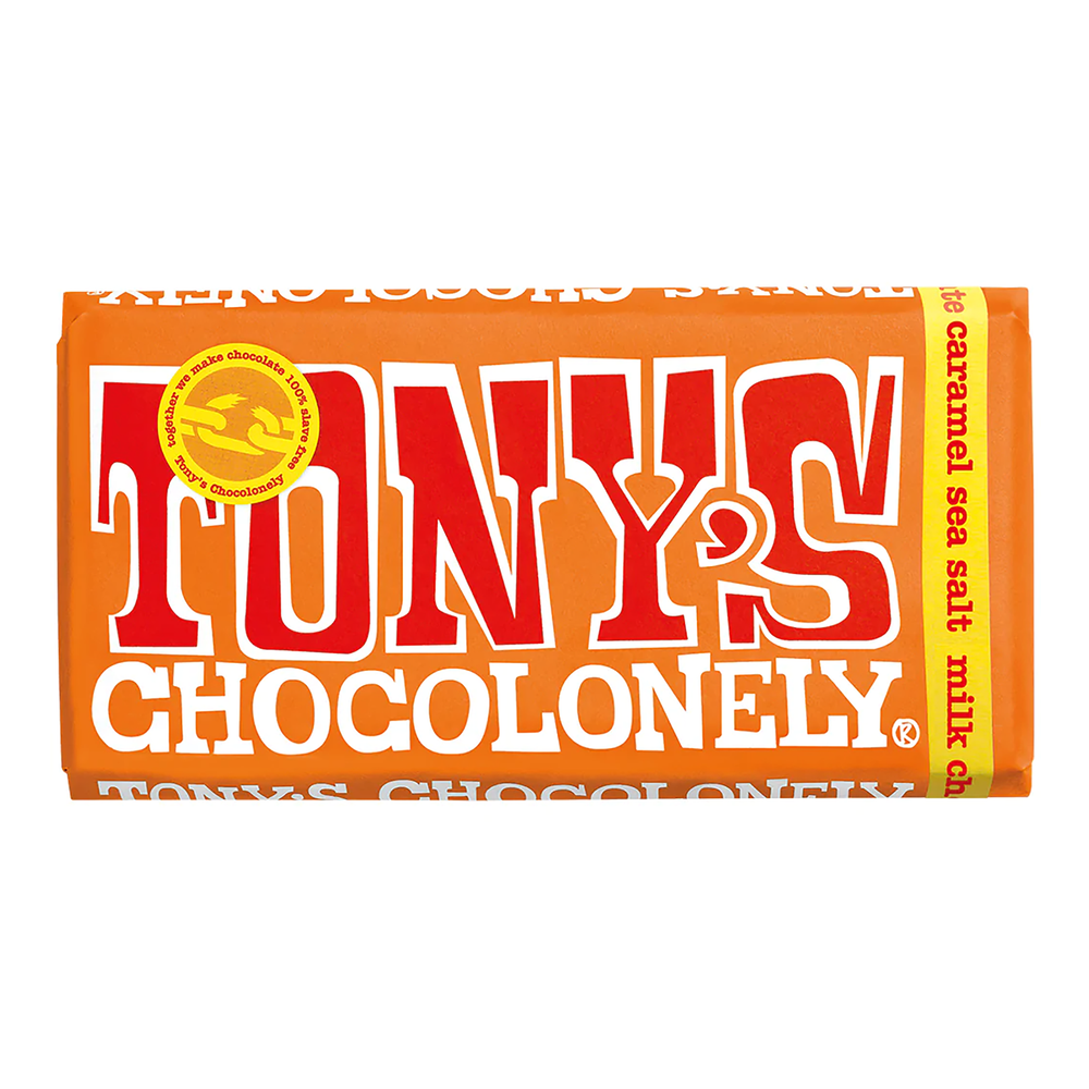 Tony's Chocolonely Milk Chocolate Caramel Sea Salt 180g