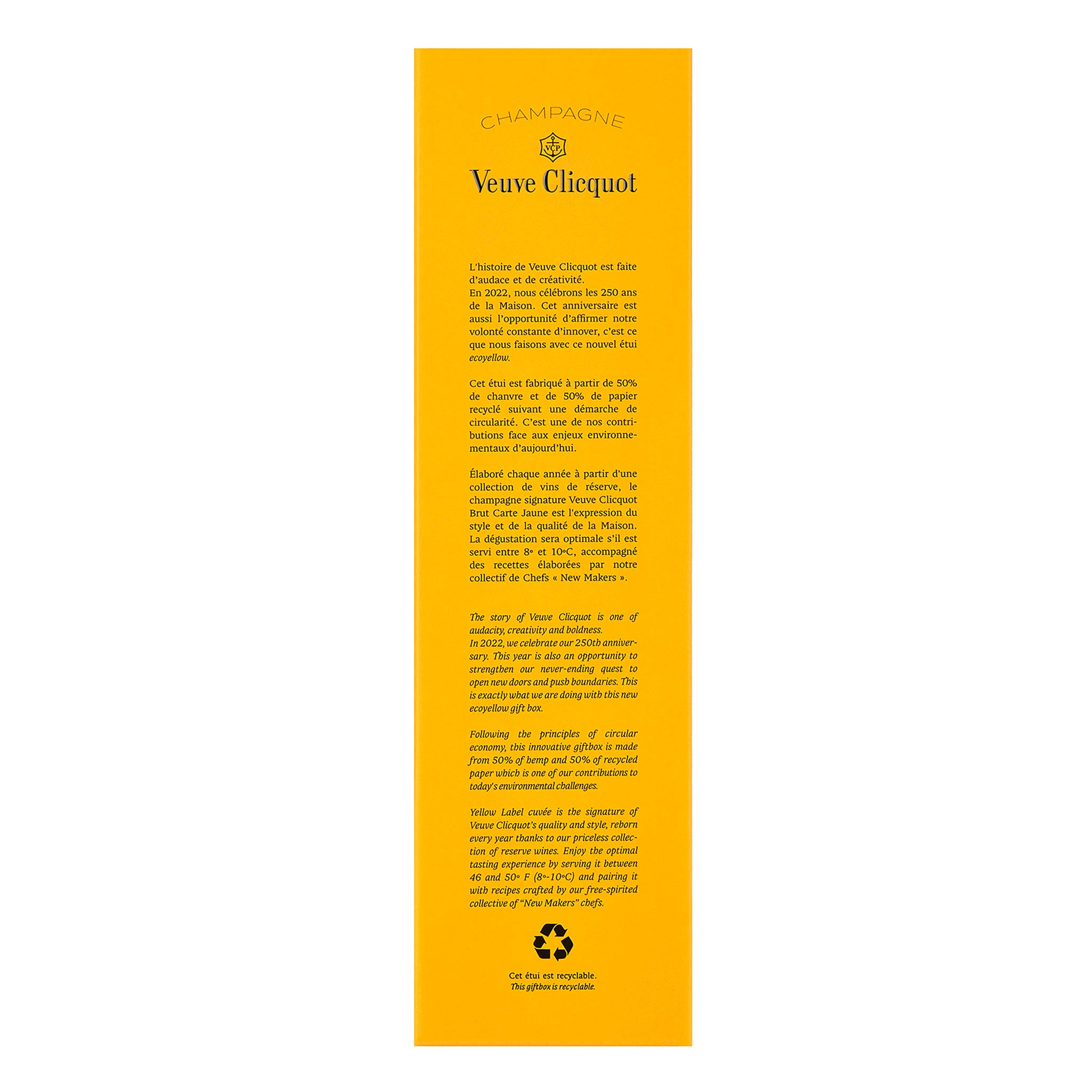 Veuve Clicquot Brut Yellow Label Champagne NV (Eco Gift Box)