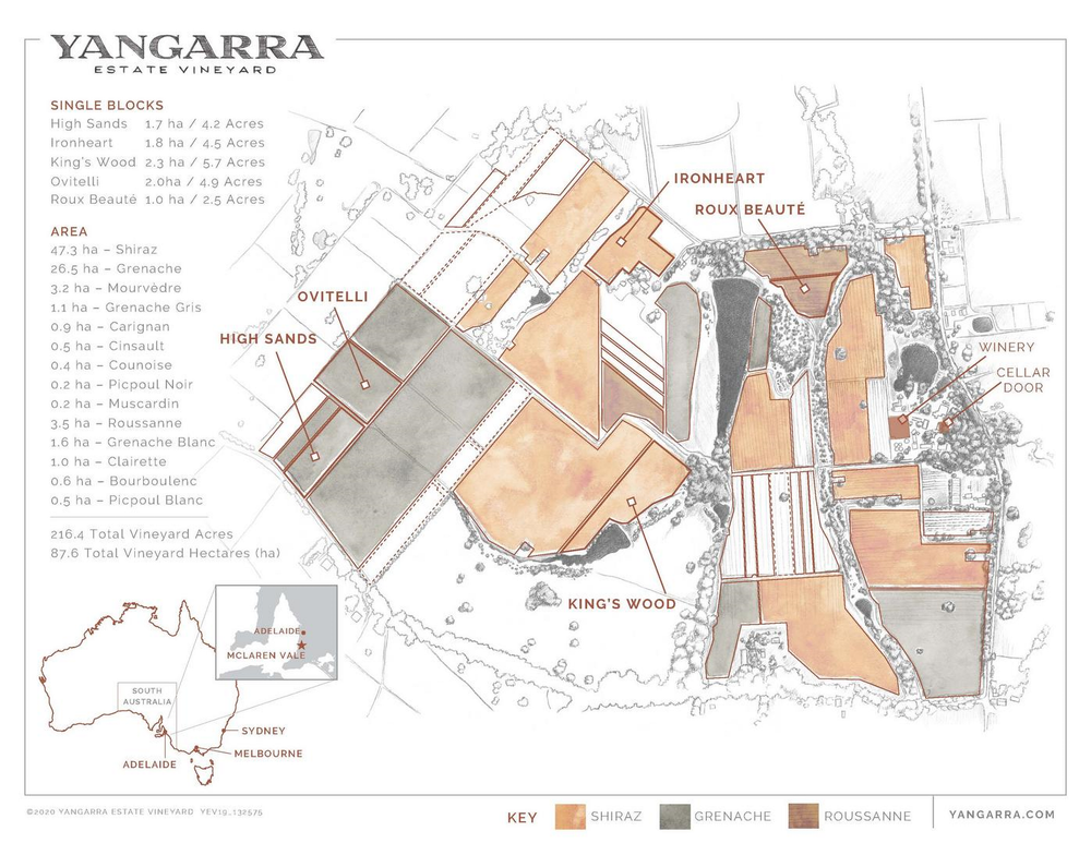 Yangarra Estate Hickinbotham Vineyard Grenache 2021 - Kent Street Cellars