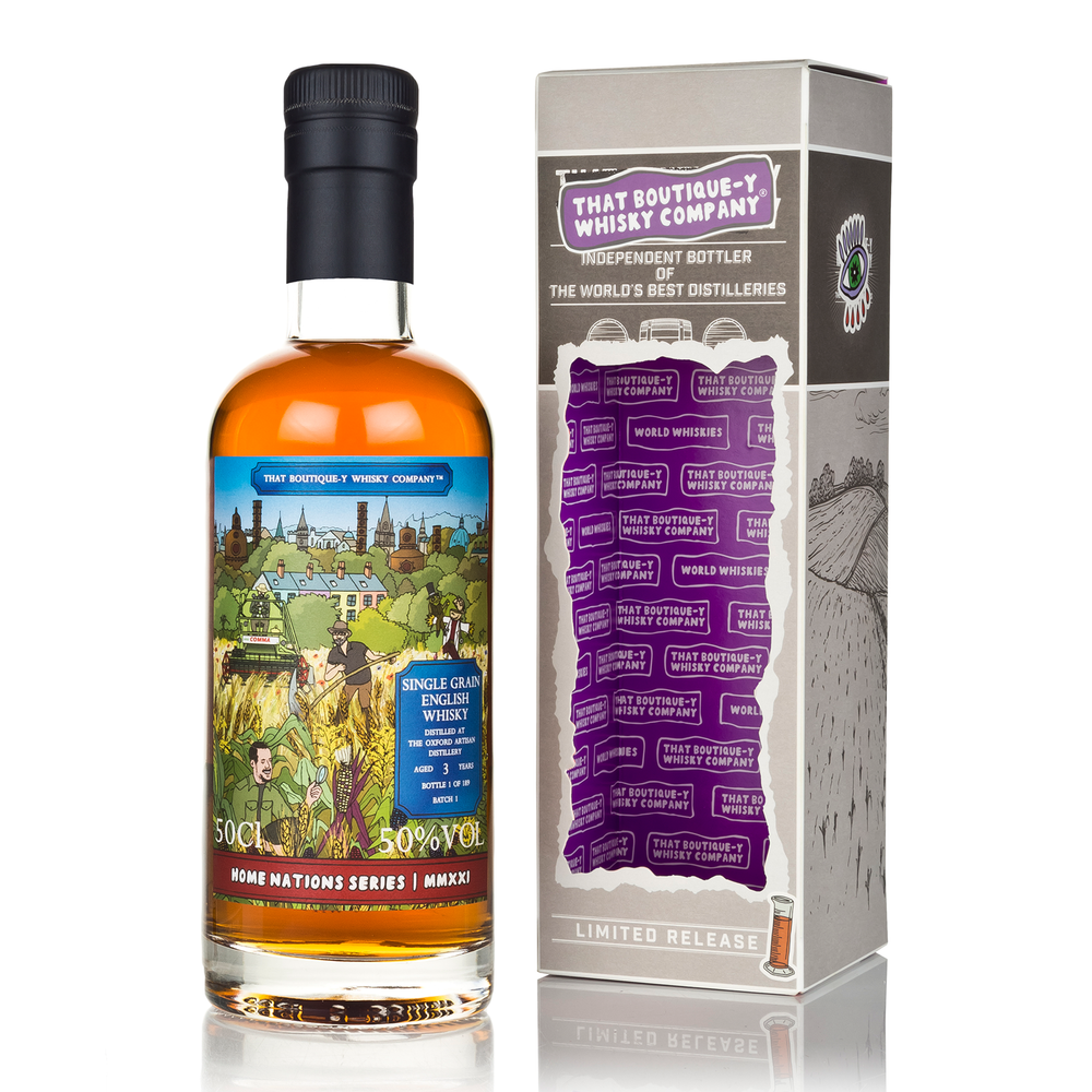 That Boutique-y Whisky Company Oxford Artisan Distillery 3 Year Old Batch 1 Single Grain English Whisky 500ml - Kent Street Cellars